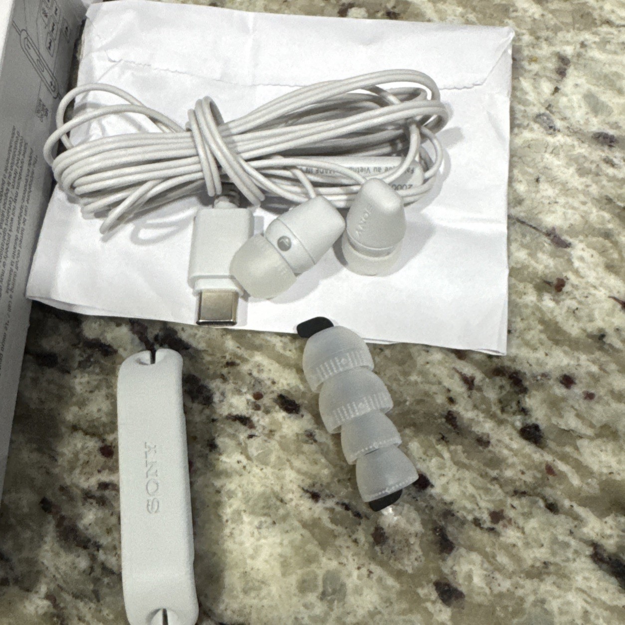 Sony IER-EX15C W Stereo Earbud Headphones Wired In-Ear Earphones USB-C White