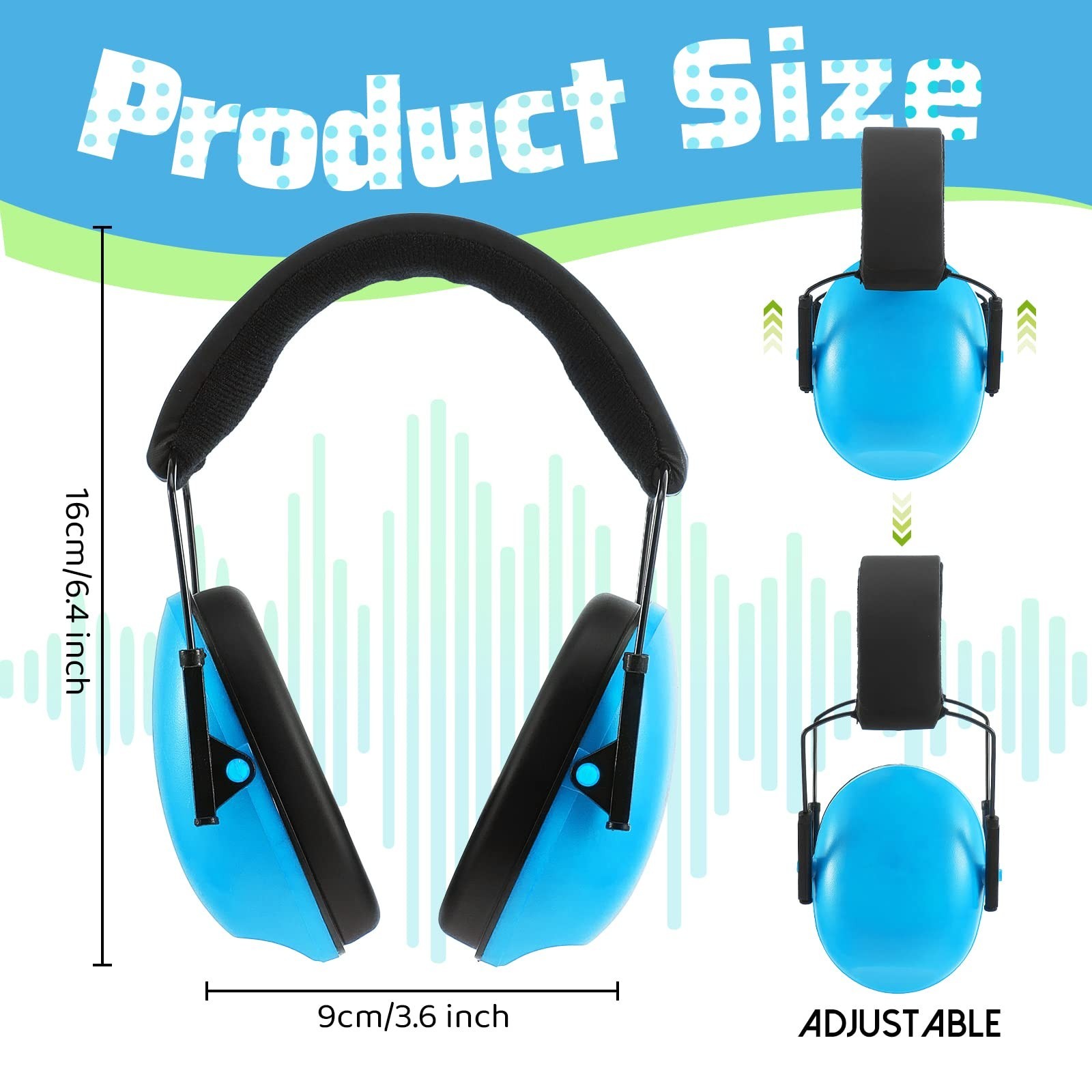 12 Pcs Kids & Adults Noise Cancelling Ear Muffs – 27dB Hearing Protection, Bulk