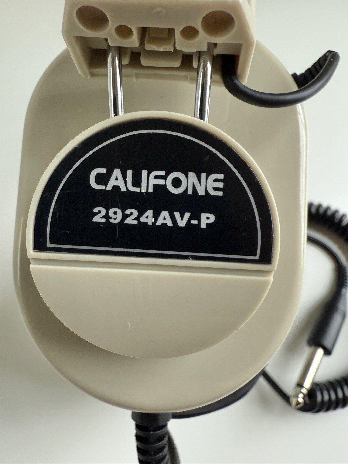 VTG Califone 2924AV-P Headphones Mono 6’ coiled cord 1/4″