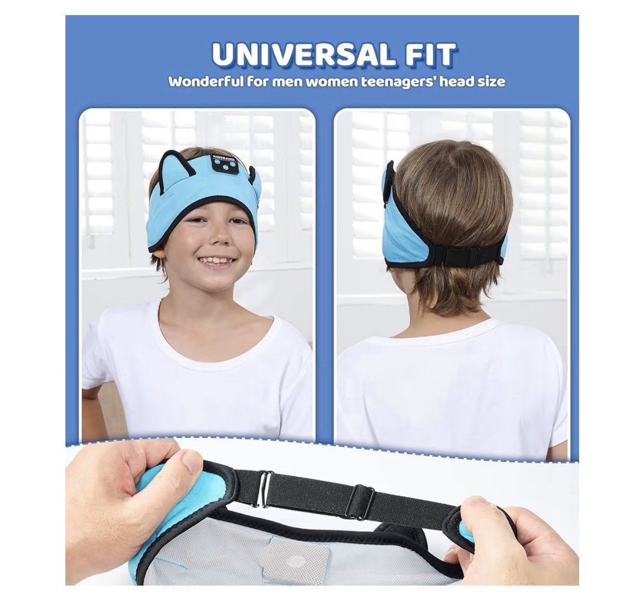 Kids Headphones, Bluetooth Headphones for Kids with Adjustable Headband, 3.5 MM