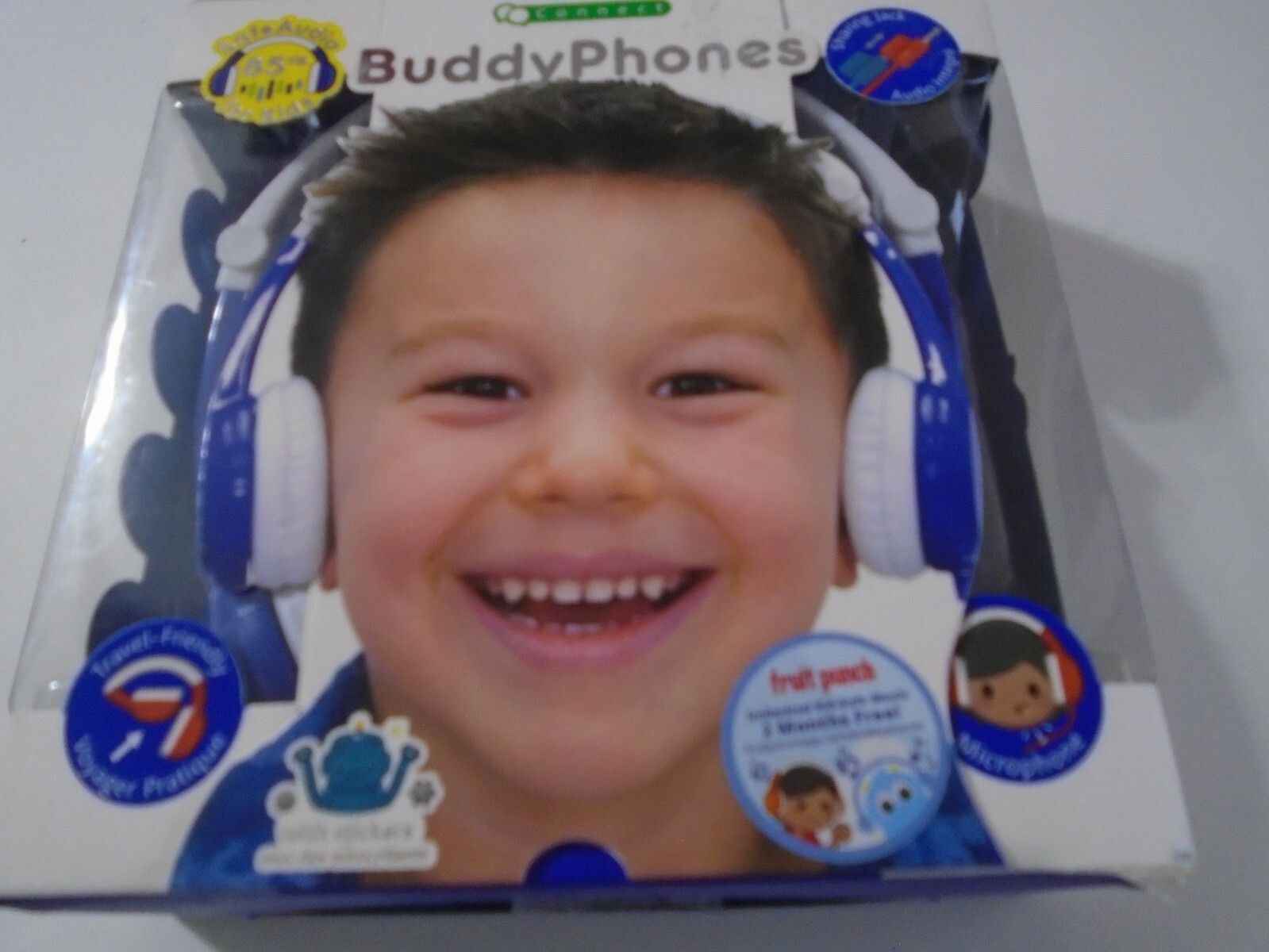 Connect Buddy Phones Safe Audio Kids Headphones in Blue aa