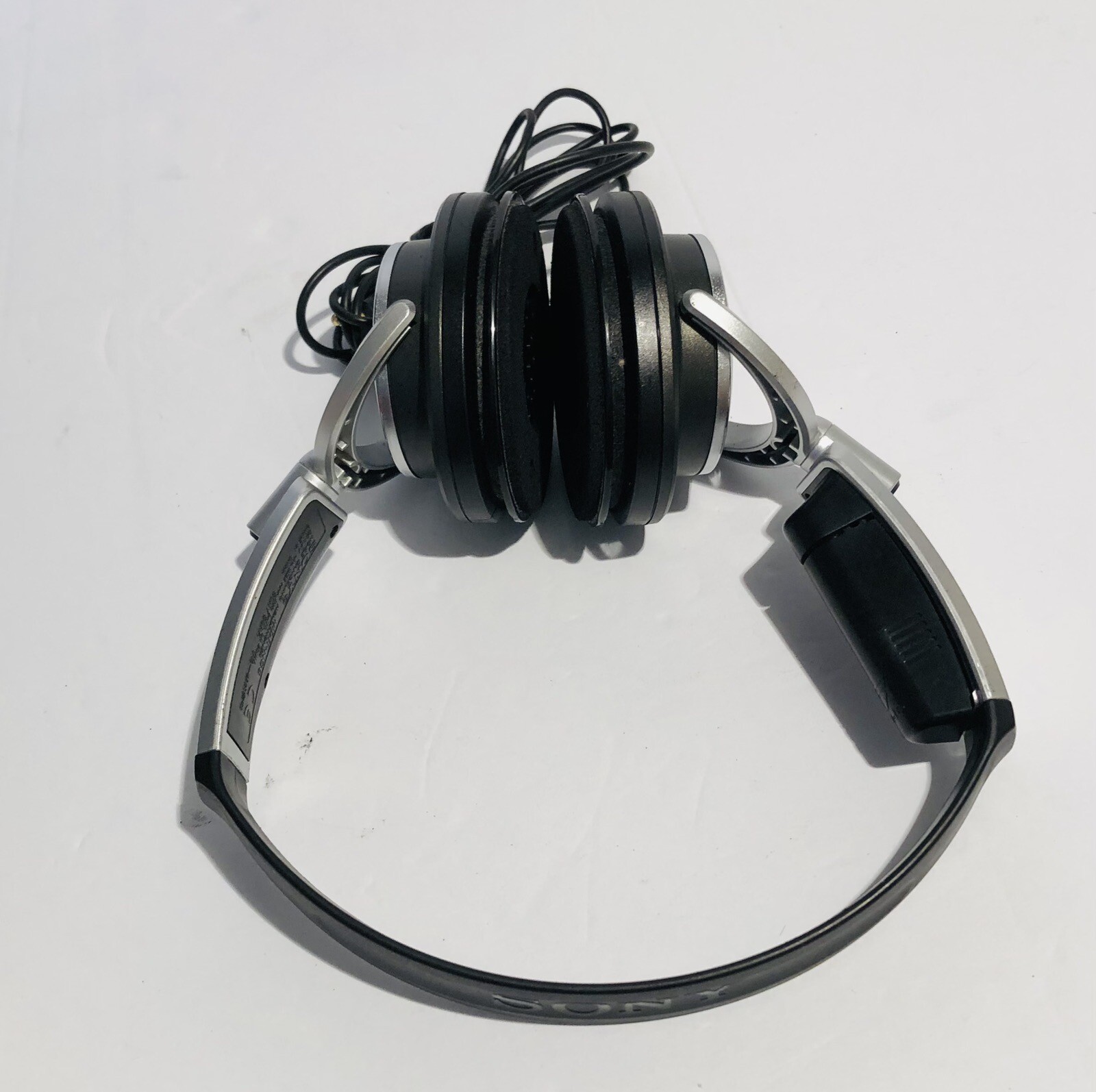 Sony MDR-NC6 Wired Headphones Silver Noise Canceling No Ear Pads