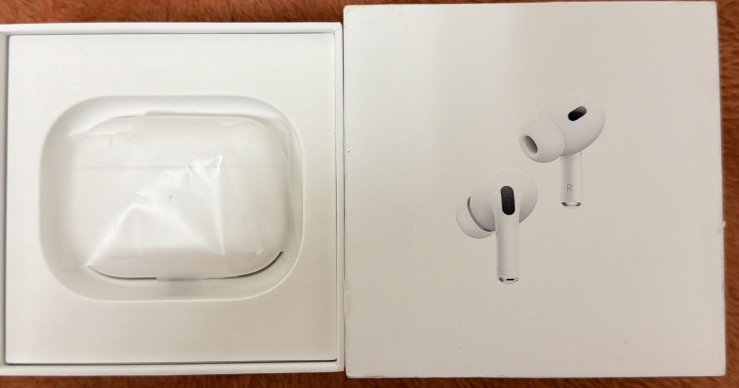 Apple AirPods Pro 2nd Gen Earbuds with USB-C MagSafe Case White MTJV3LL/A