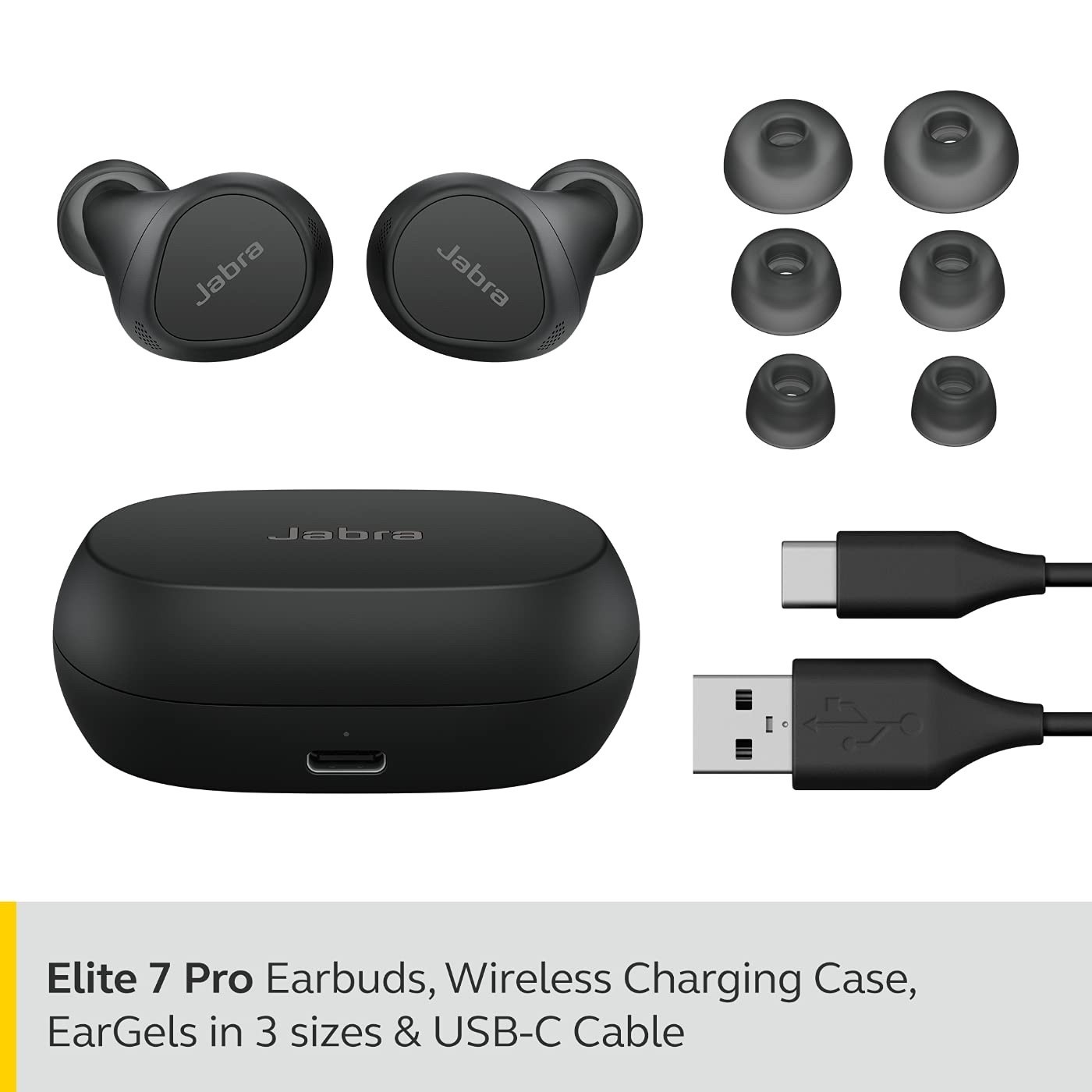Jabra Elite 7 Pro in Ear Bluetooth Earbuds ANC TWS Earbuds Fedex Shipping