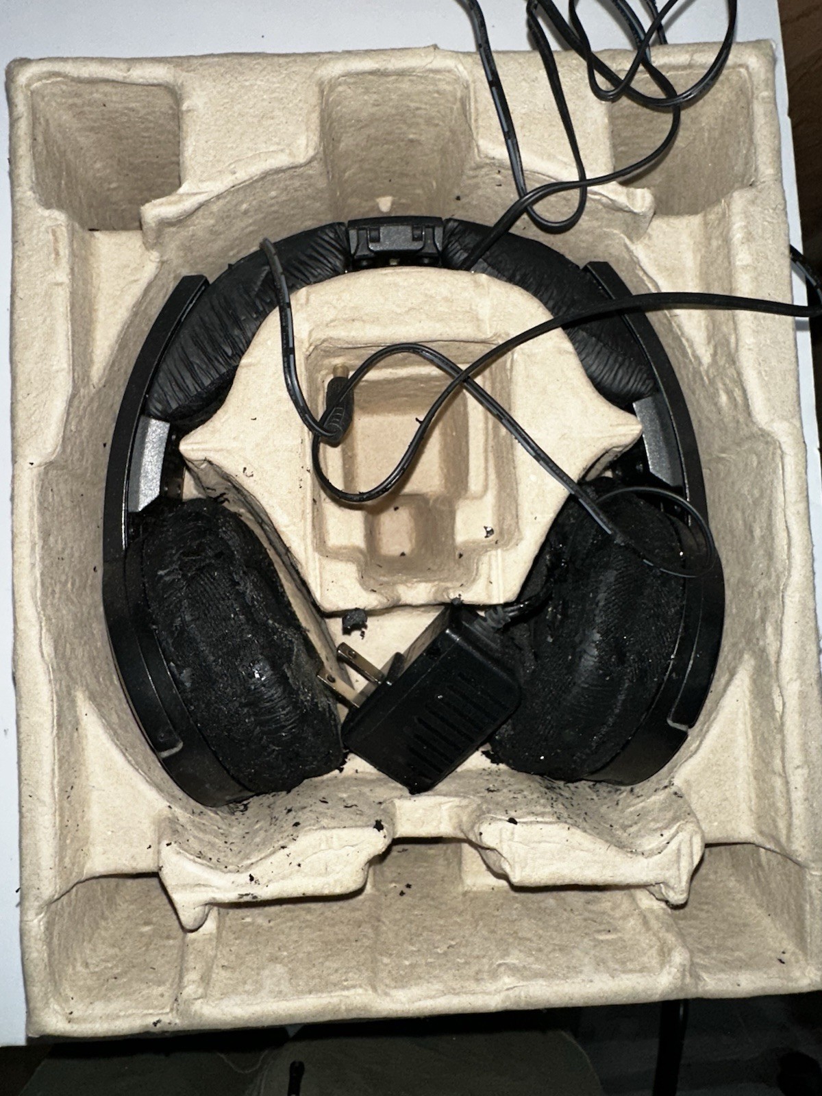 ⚠️Untested Sony MDR-RF985RK Over Ear Wireless Headphones Black For TV & Music