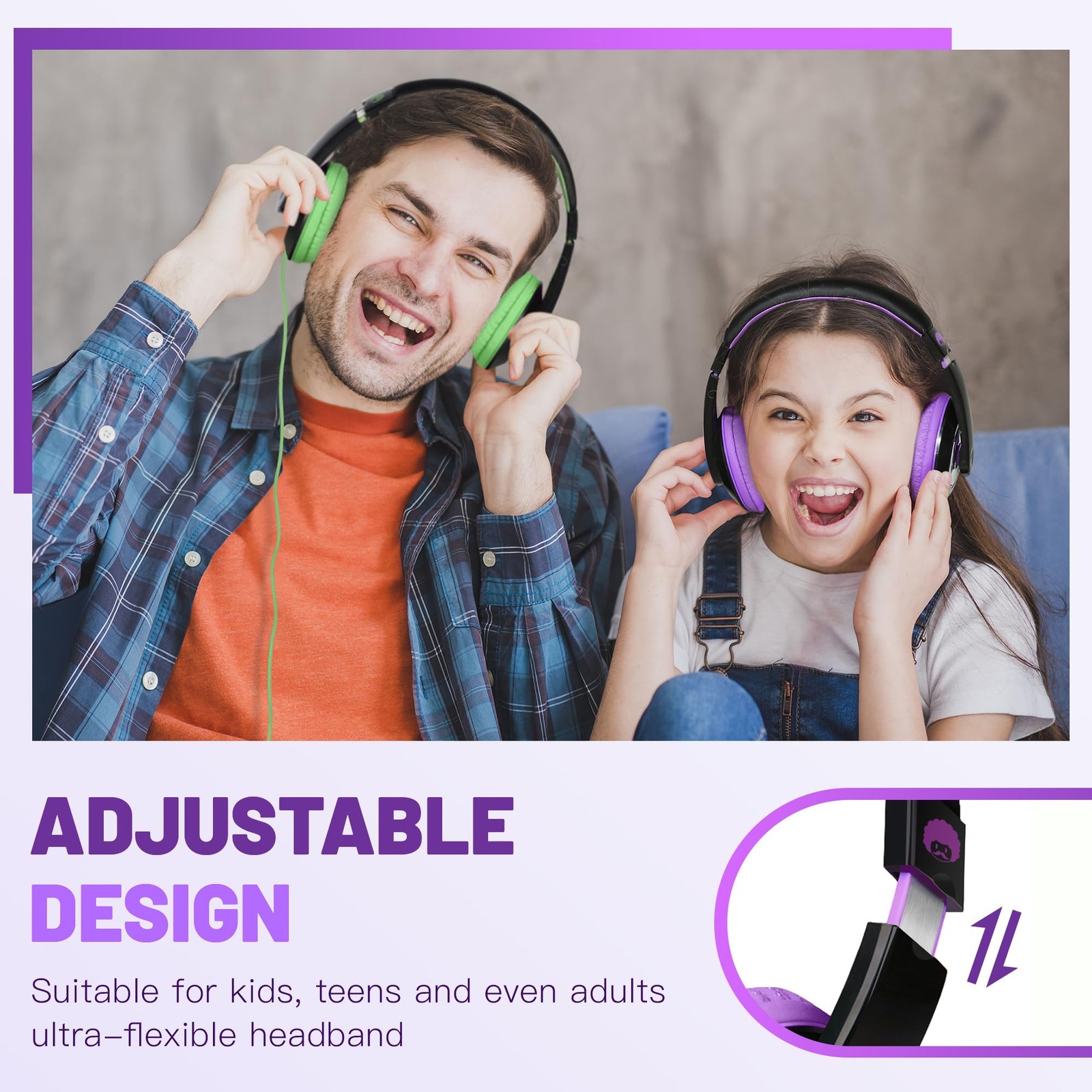 Comfort Headphones for , Lightweight Foldable Portable Childs Boys Girls Teen…