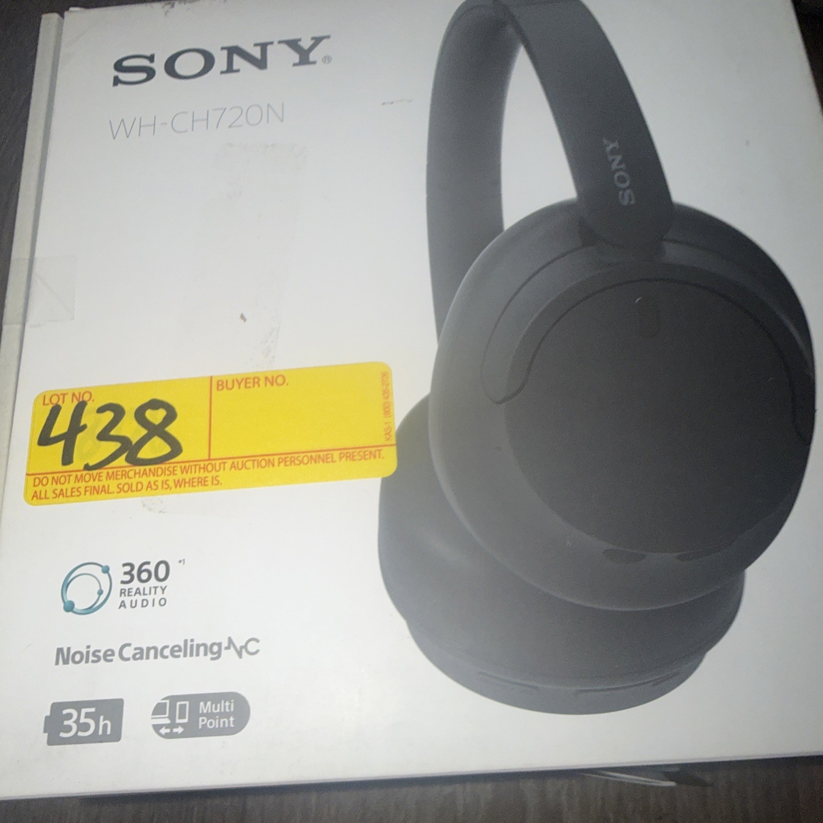 Sony WH-CH720N Wireless Over-Ear Headphones – Black – Open Box