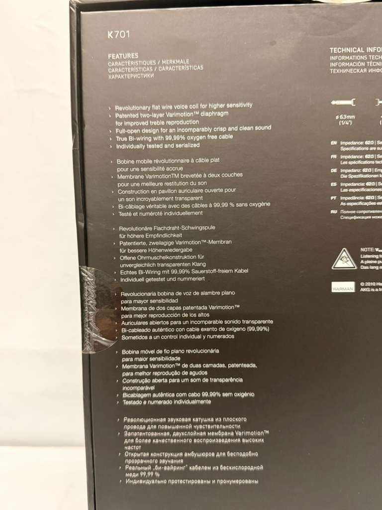AKG Pro Audio K701 Reference Class Premium Headphones, White (Z5)