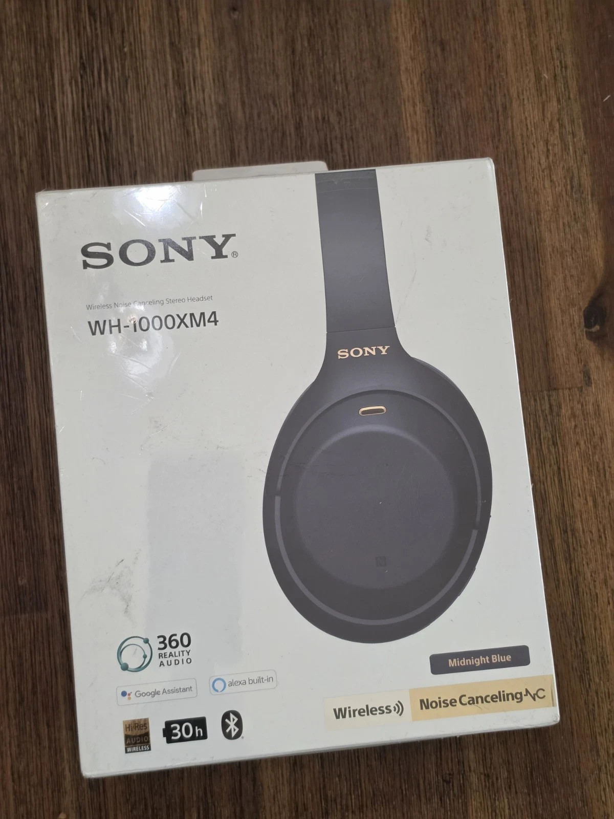 Sony WH1000XM4 Premium Noise Cancelling Wireless Over the Ear Headphones.