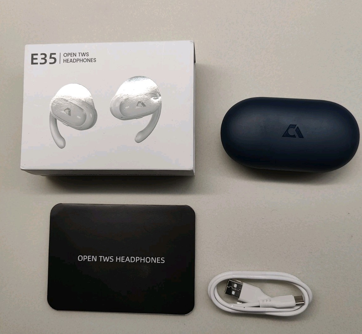 1Mii E35 Open Ear Headphones, Wireless Sports Earbuds 60 Hours Long Playtime