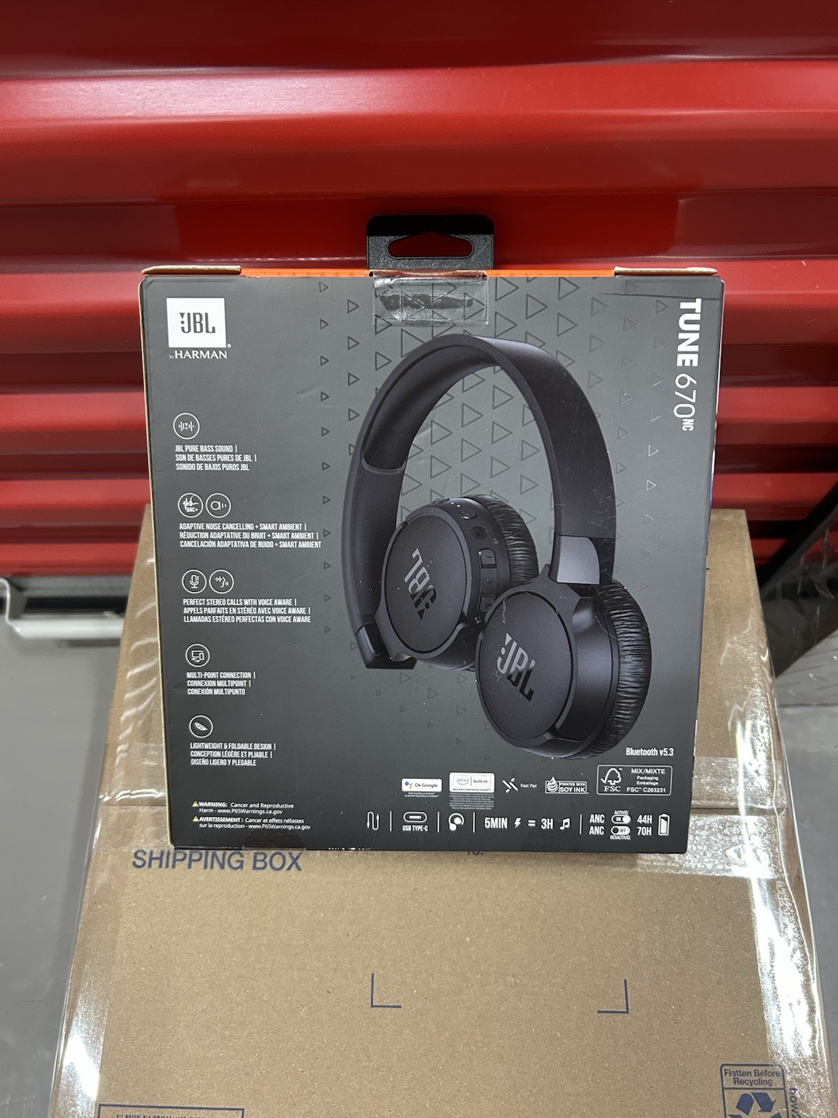 JBL TUNE 670NC Wireless On Ear Bluetooth Headphones with Noise Cancelling NEW