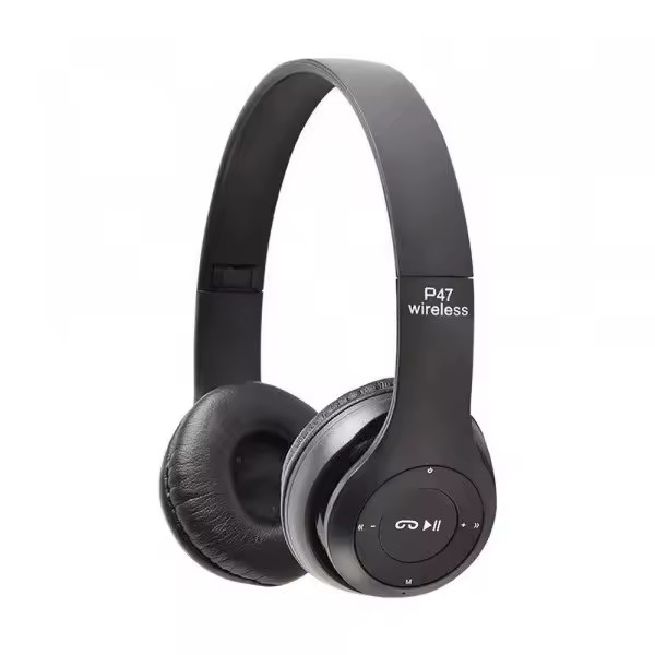 P47 Wireless Bluetooth 5.0 Headphones Foldable HiFi Stereo Bass Earphones MIC GA