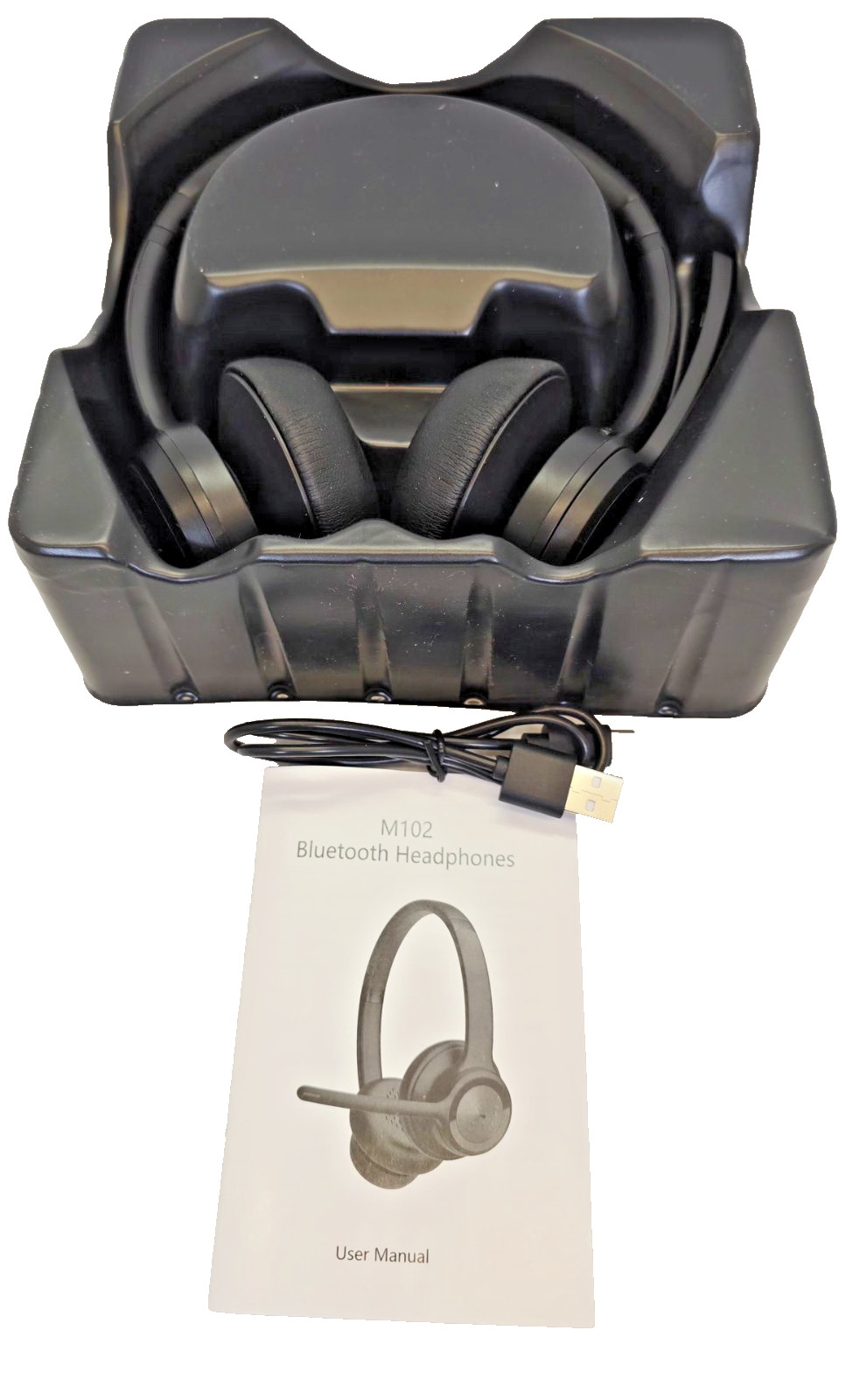 M102 Bluetooth Headset w/ Microphone – Wireless Over‑Ear Headphones BT 5.2