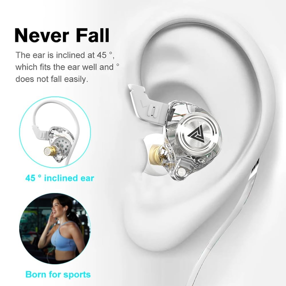 Wired Gaming Earbuds, Ak3file in Ear Monitors, Deep Bass Sound Wired Earbuds, Hi