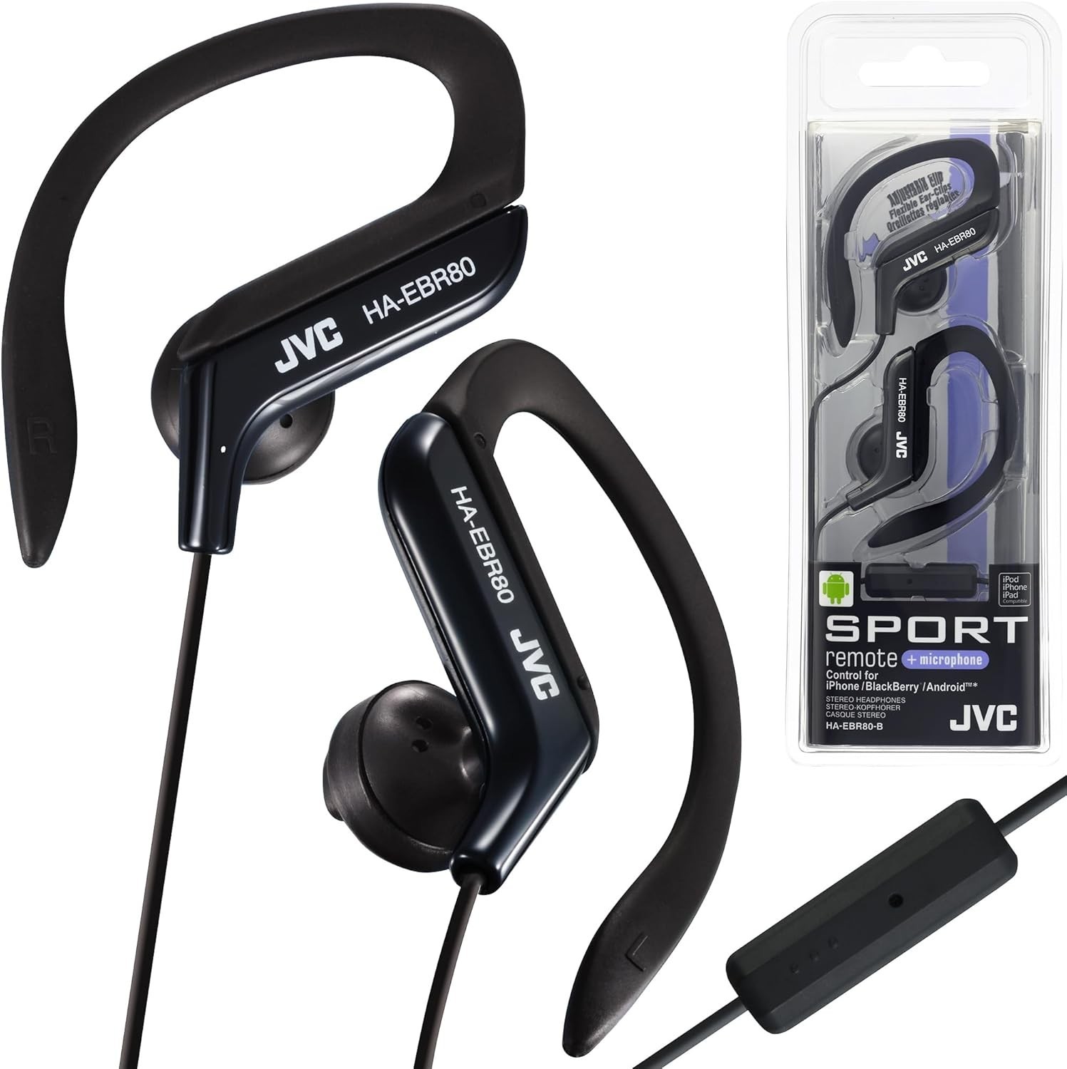 Dynamic Driver Water-Resistant Sports Clip Headphones – Perfect for Fitness