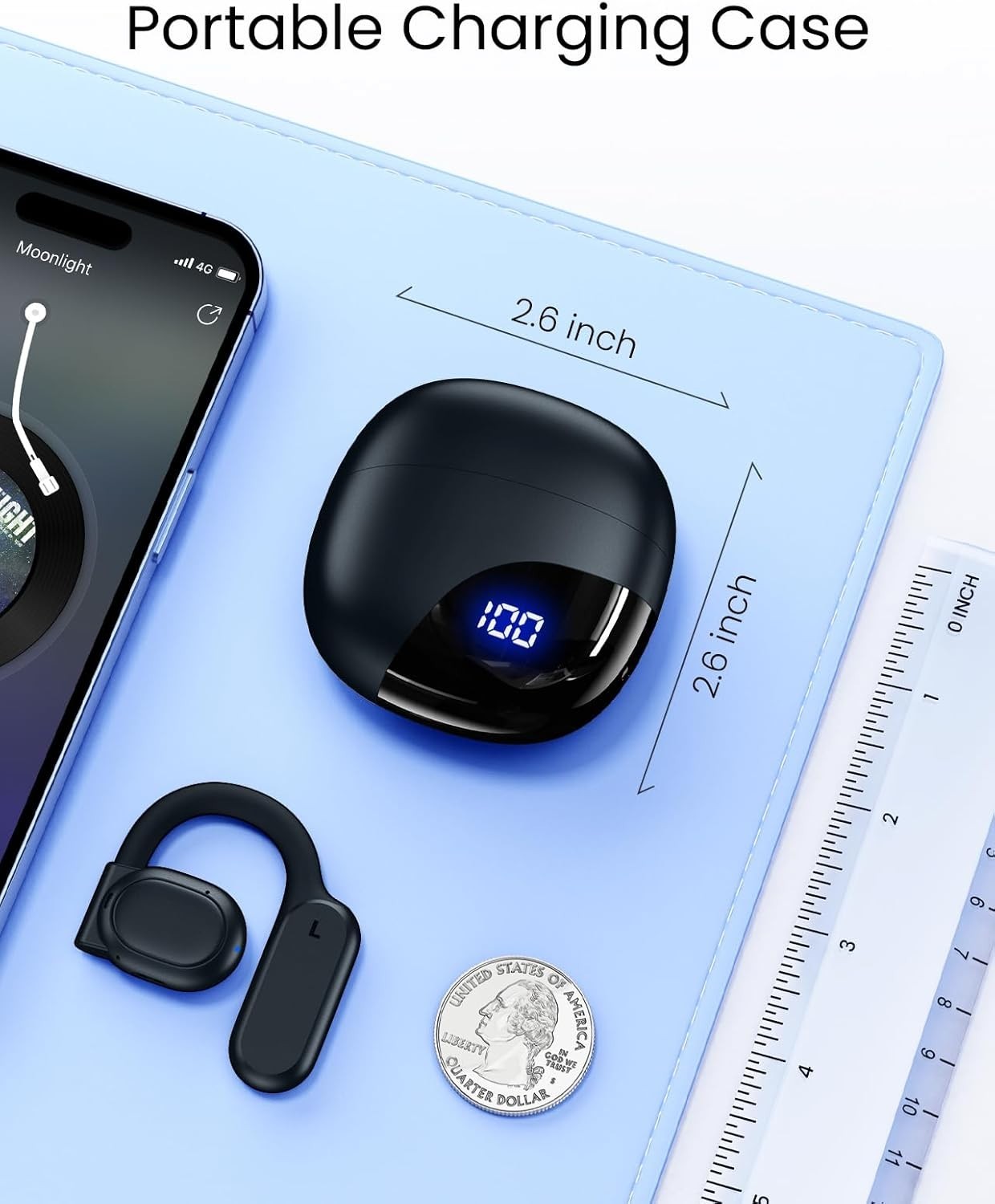 AI Translation Earbuds Real Time 164 Languages 80H Playtime Translator Ear Bu…