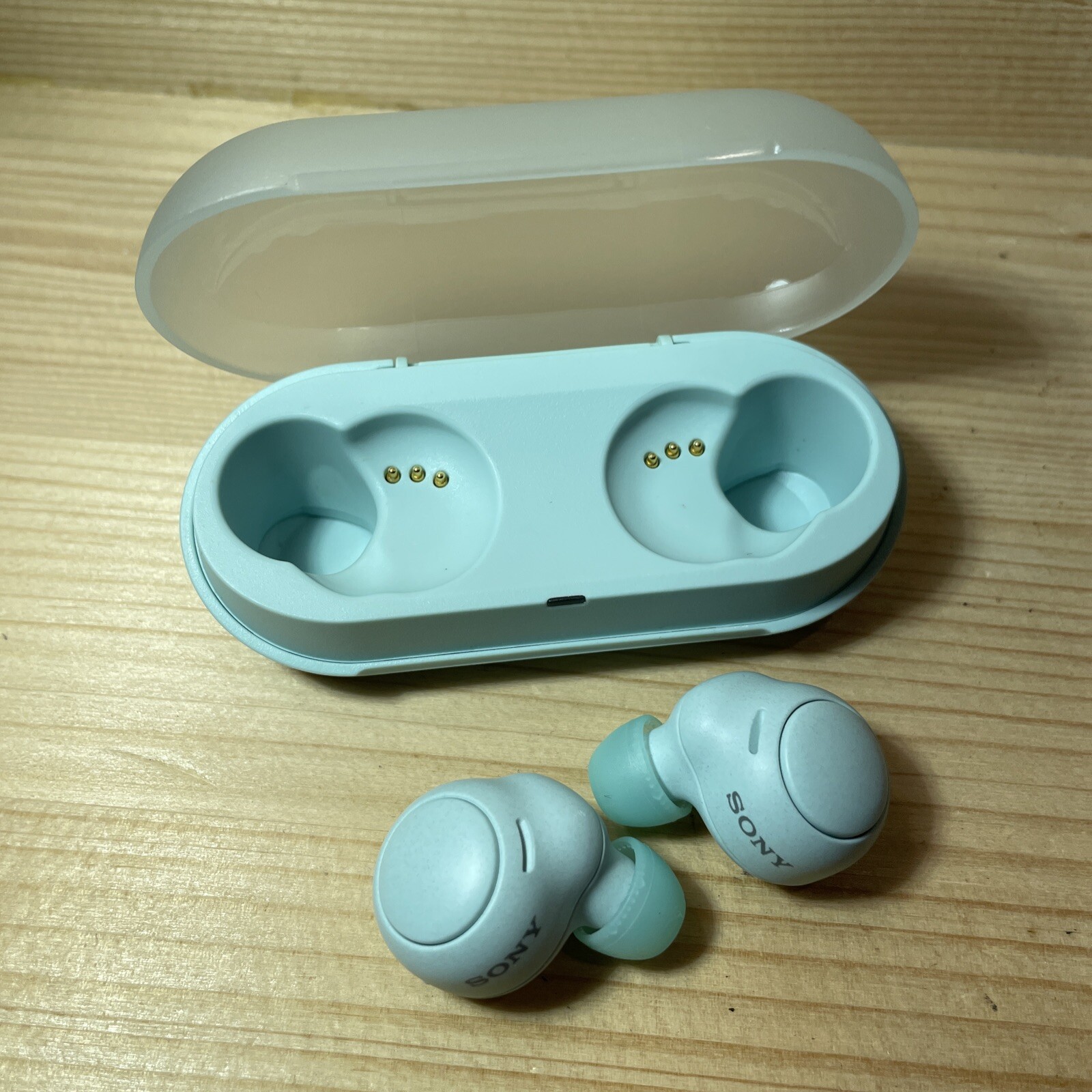 Sony WF-C500 Bluetooth Earphones Earbuds Blue Parts Or Repairs