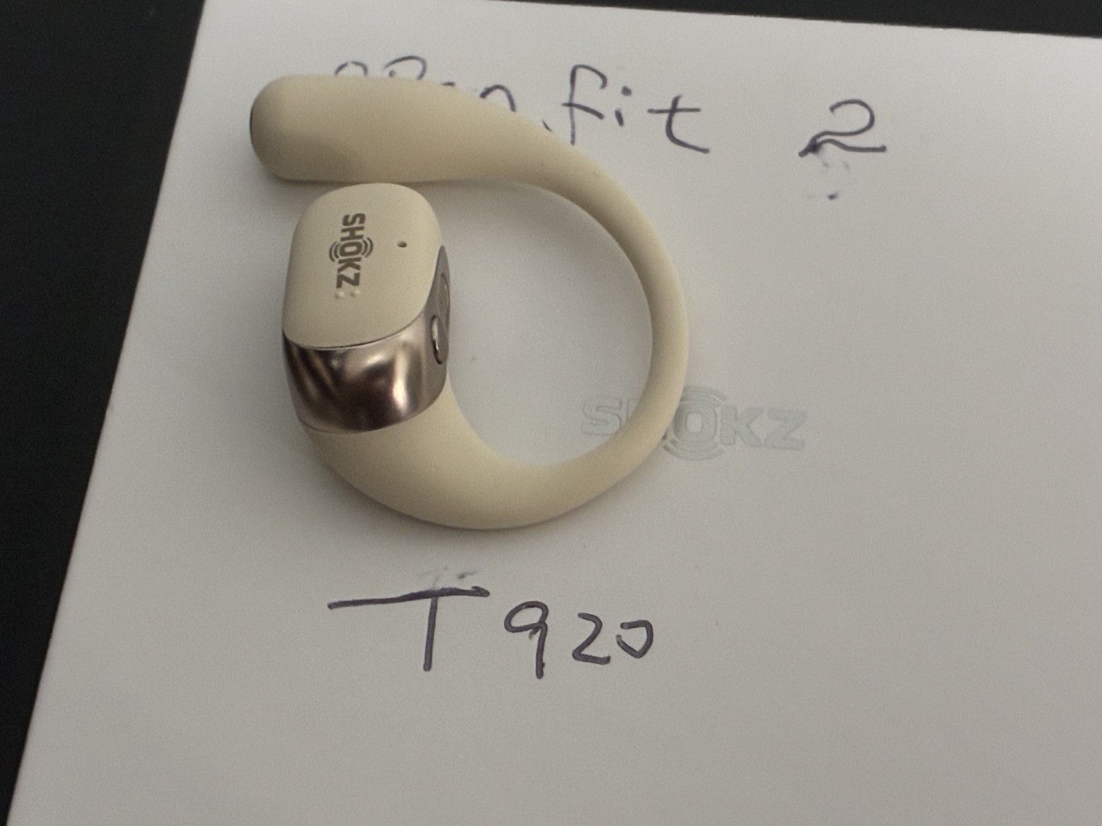 Original Shokz OpenFit 2 Open-Ear Right Side Only – Beige (T920)