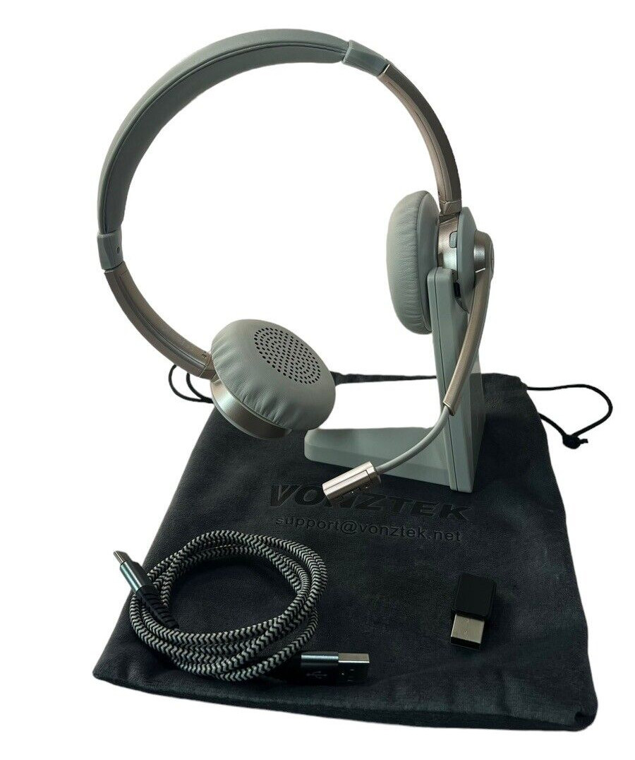 Wireless Bluetooth Headset, with Microphone, CVC Mic Headphones