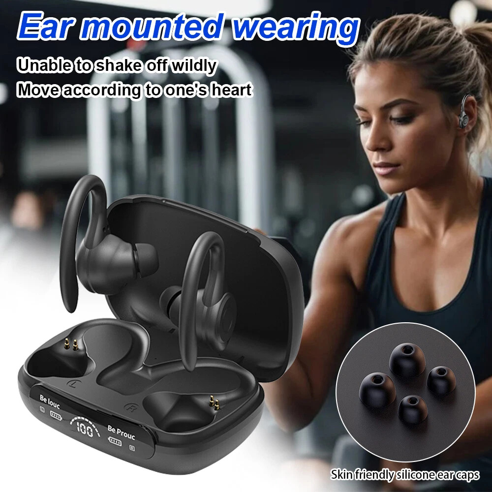Wireless Bluetooth 5.3 Headset TWS Earphones Earbuds Stereo Headphones Ear Hook