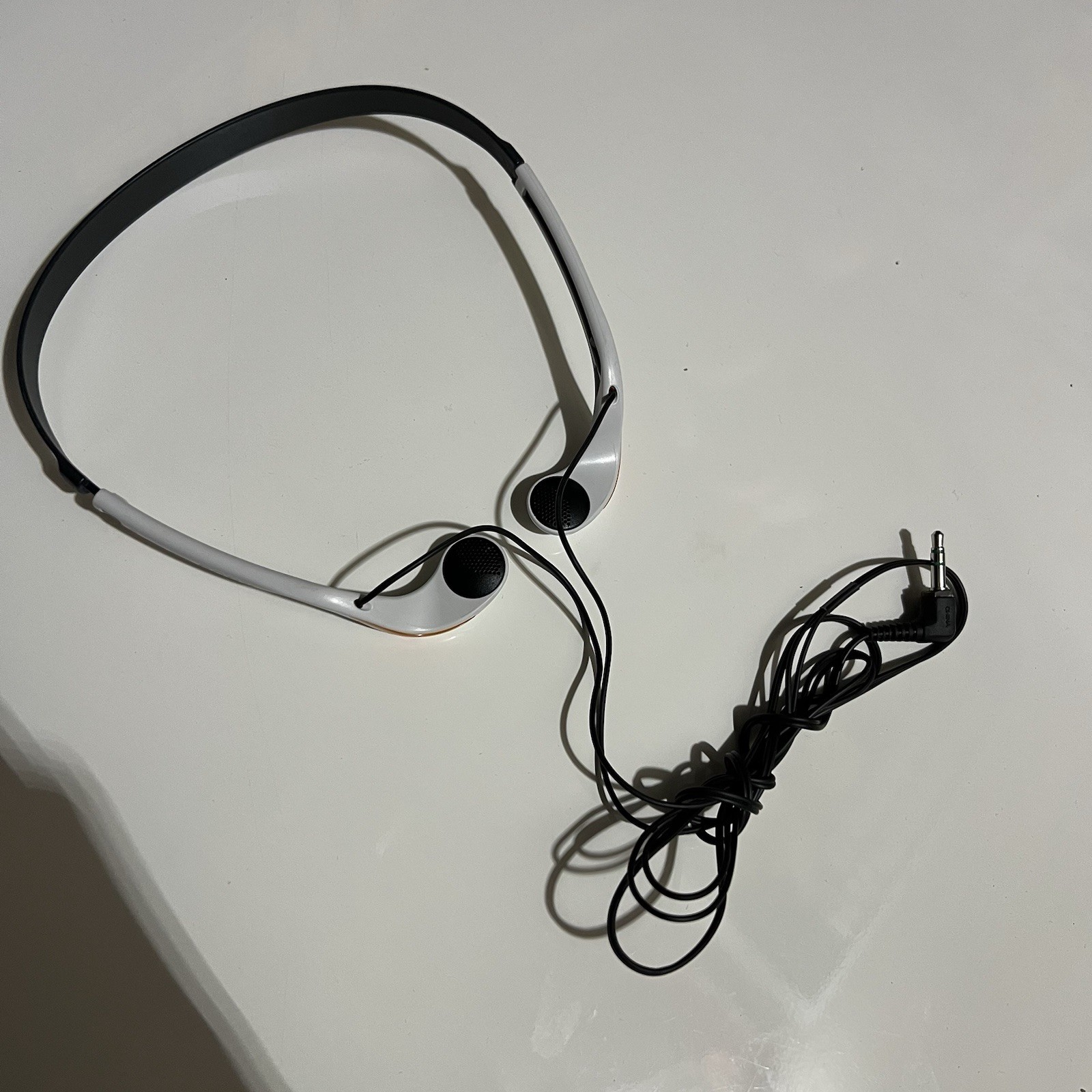 Sony MDR W014 Sports Walkman White Orange In Ear Headphones Tested WORK earbuds