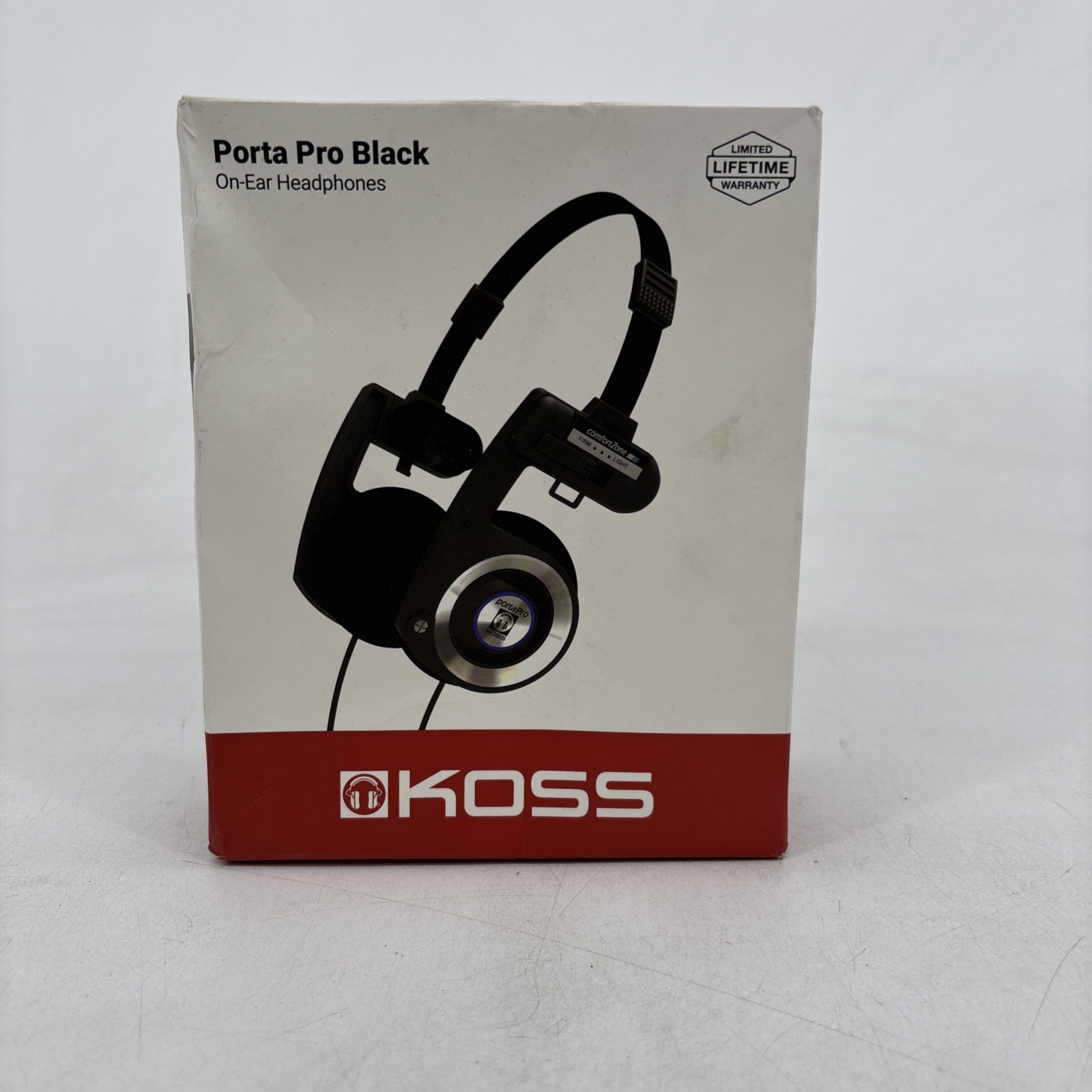 Koss Porta Pro On Ear Headphones with Case, Black / Silver