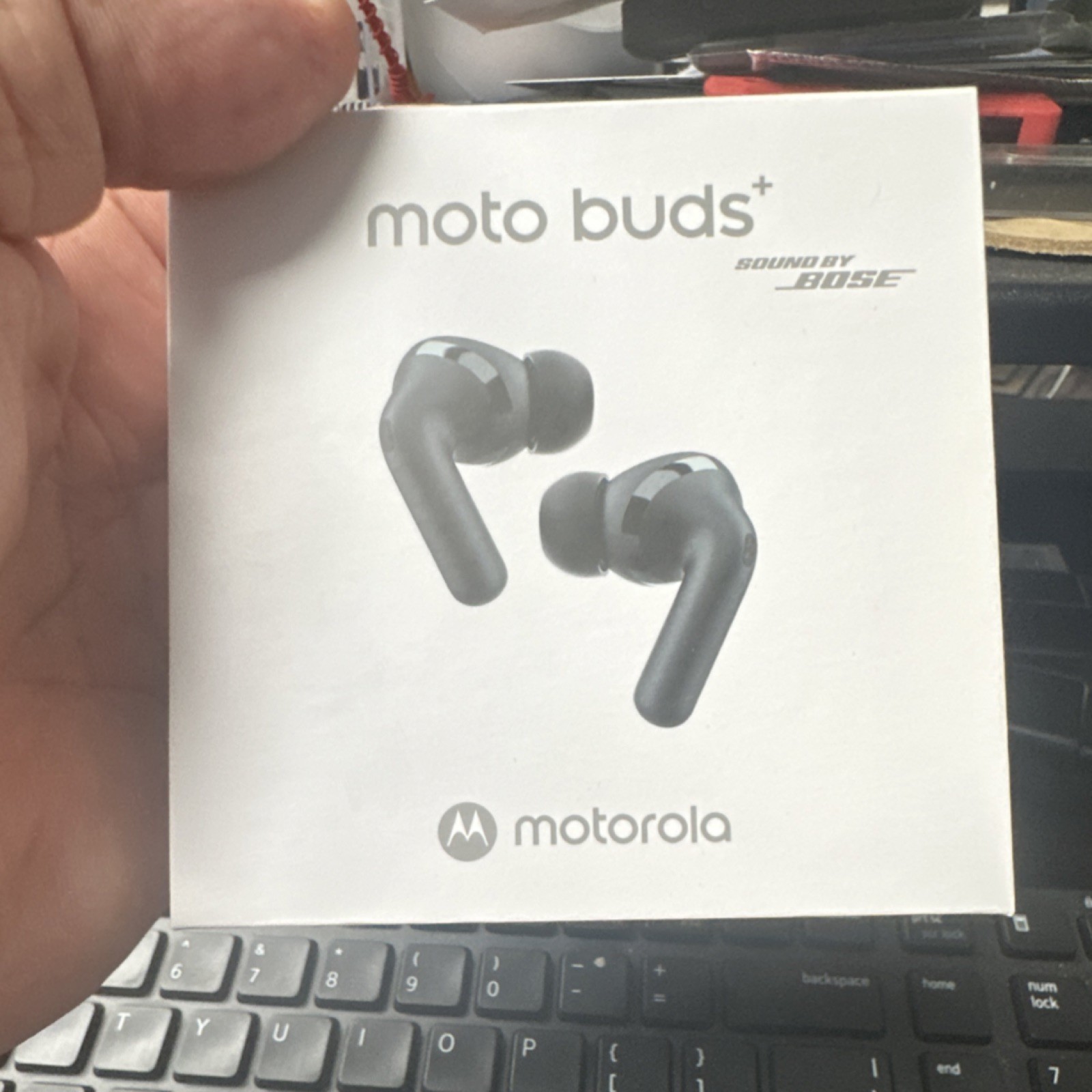 Motorola Moto Buds+ Wireless Earbuds Forest Gray Dual Drivers Bose EQ