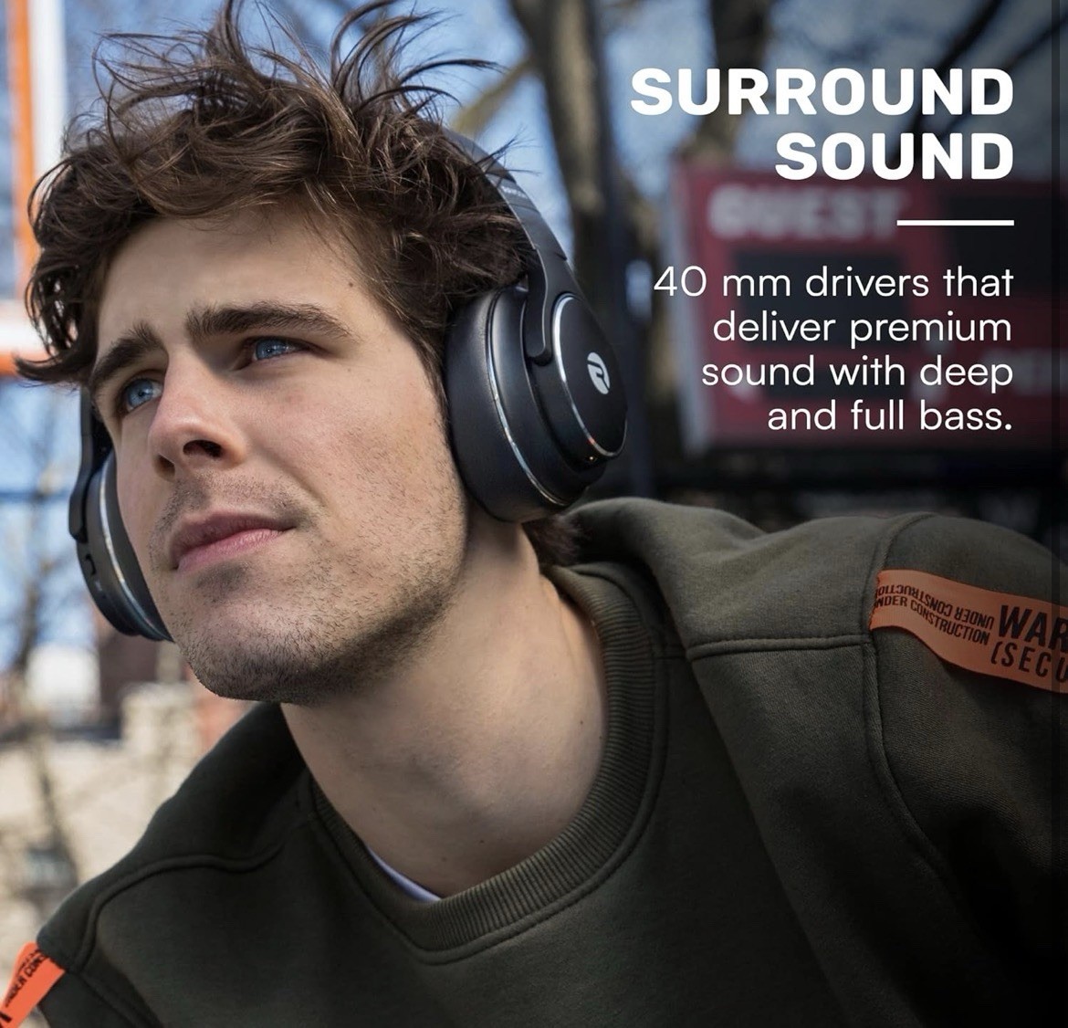 Raycon The Everyday Wireless Bluetooth Over Ear Headphones