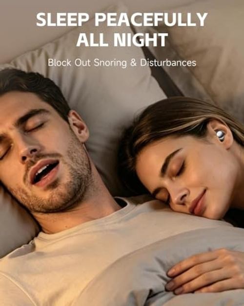 Raven Black Side Sleep Earbuds – Ultra-Small Invisible Earbud for Side Sleepers