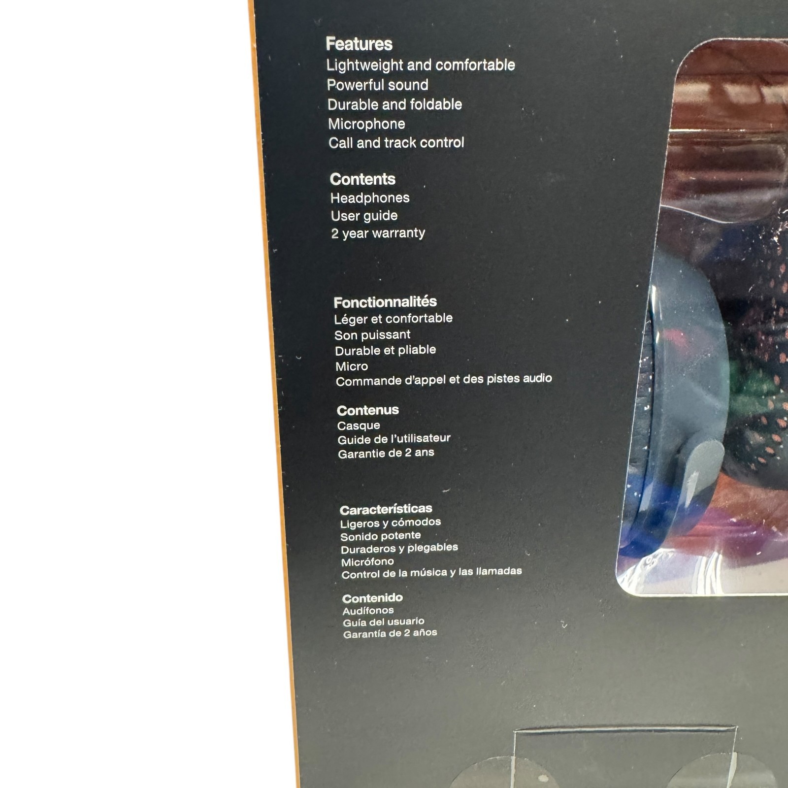 Skullcandy Riff On-Ear Headphones with Mic & Track Control Blue/Sunset NewSealed