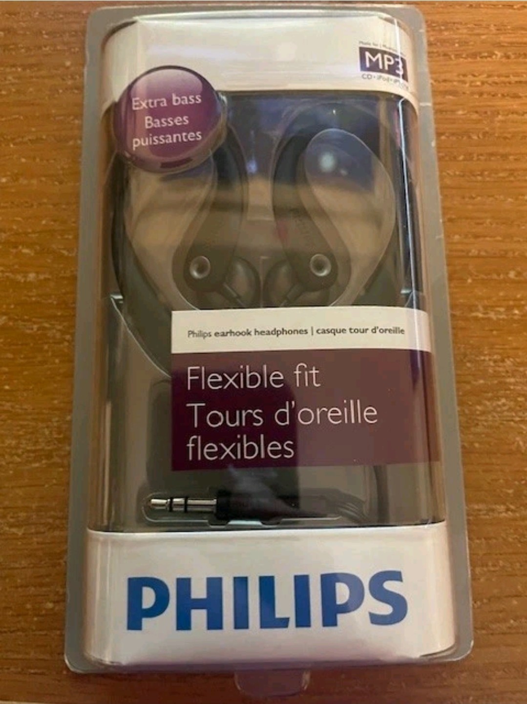 Philips Flexible Earhook Headphones Black