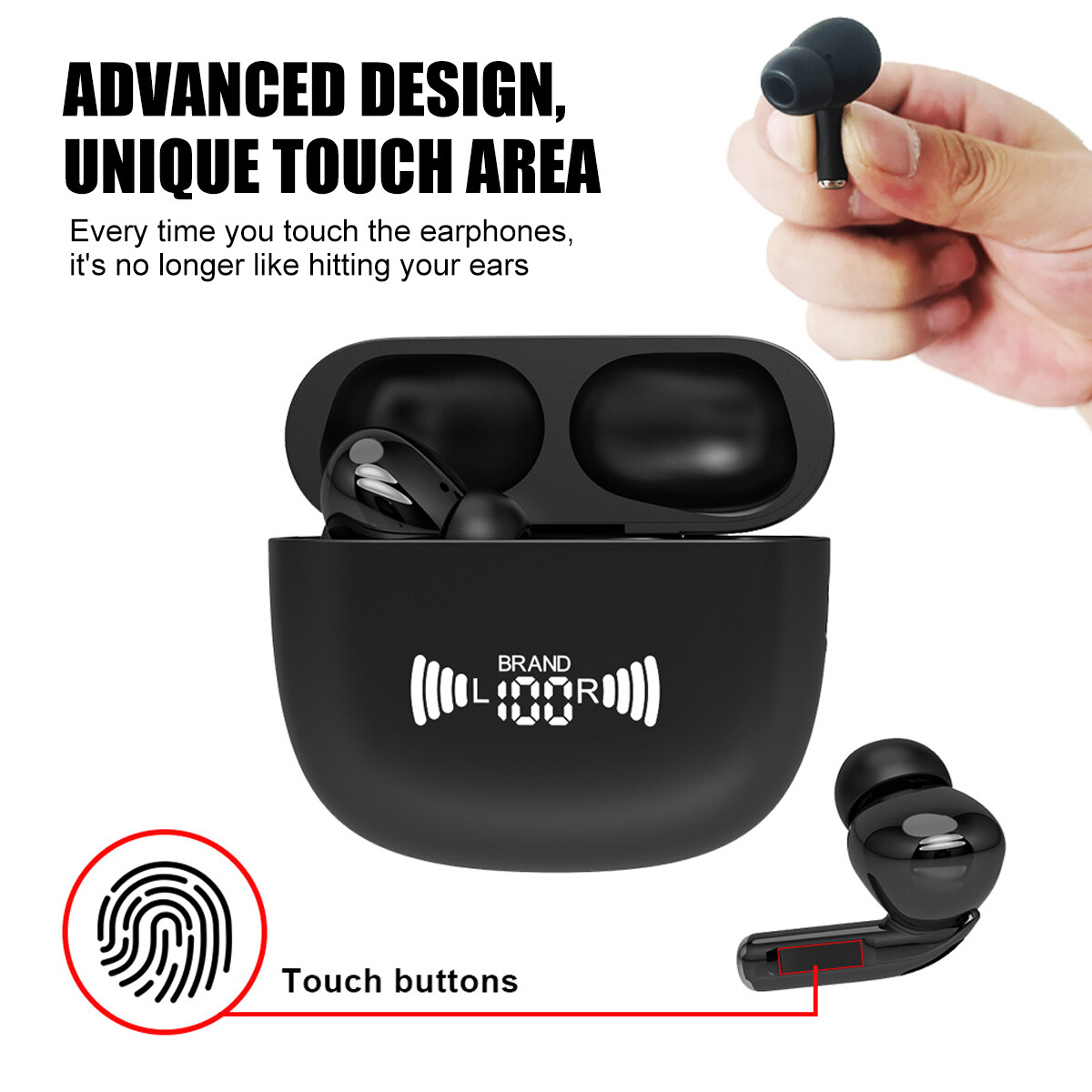 155+ Languages Translator Earbuds Wireless Bluetooth 5.1 Headphones Headsets #