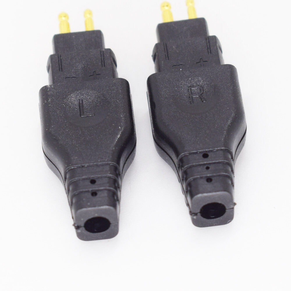 10pairs Gold Plated Headphones Audio Connector Cables Jack HD650 With Shell L+R