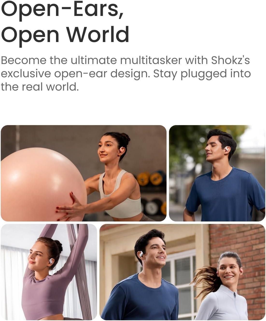 Shokz OpenFit Air T511 Open-Ear True Wireless Earbuds |Black| Excellent