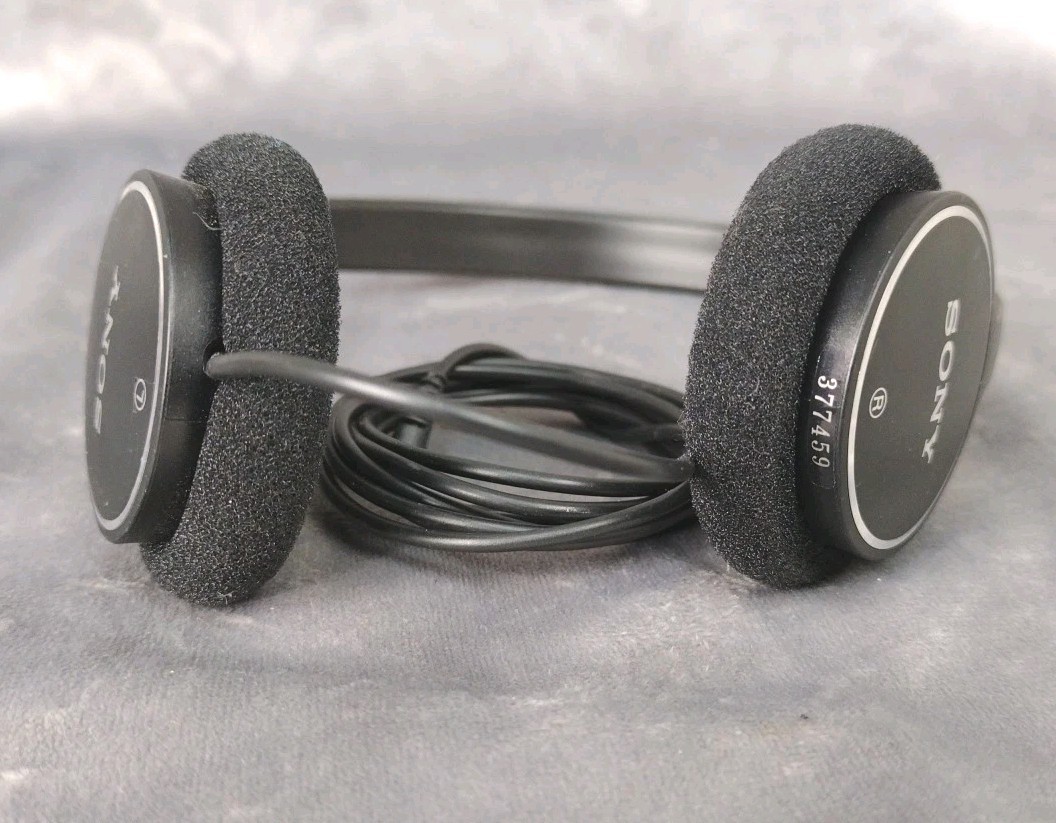 Sony MDR-222 Headband Headphones Black 3.5mm Jack – TESTED