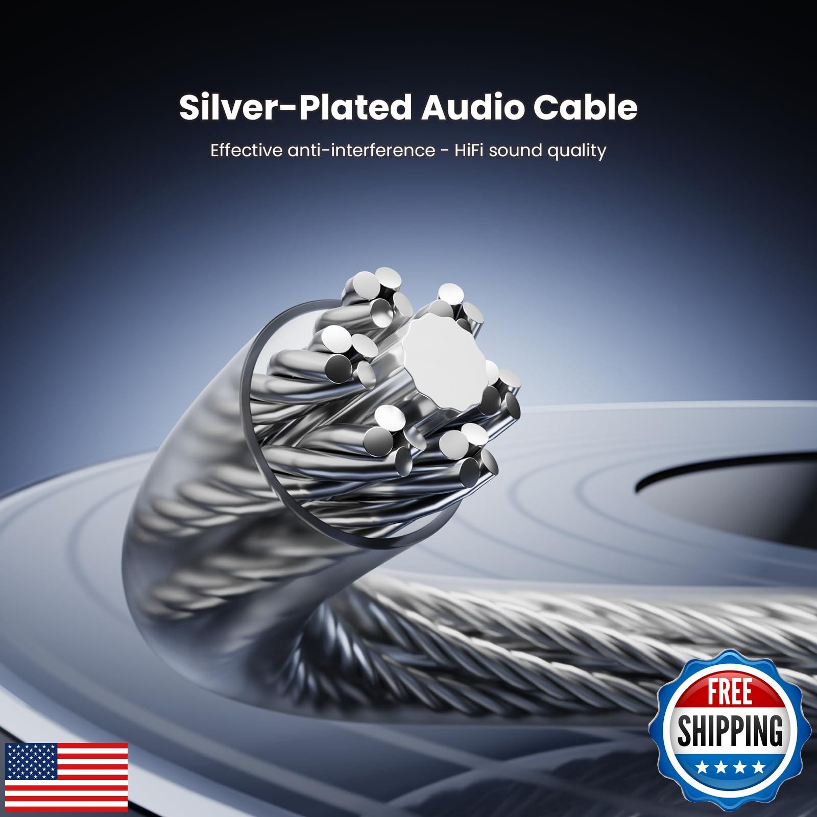 BASN in Ear Monitor Headphones, Triple Driver IEM Earphones with Powerful Bas
