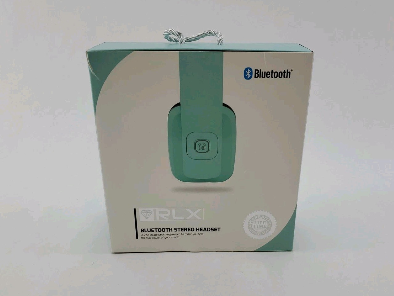 RLX RLX-100 Wireless Bluetooth Stereo Headset Mint Teal Green Foldable Tested