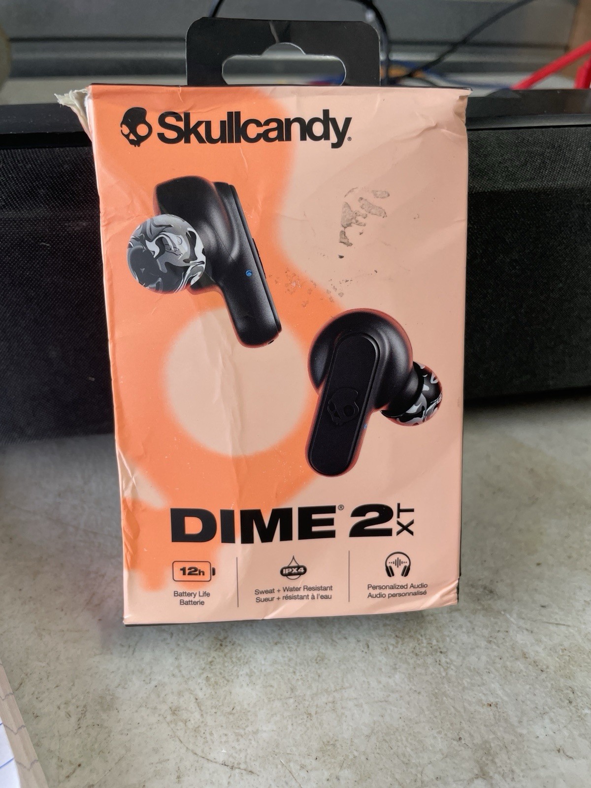 Skullcandy Dime 2 XT True Wireless Bluetooth Earbuds w/ Charging Case – Black
