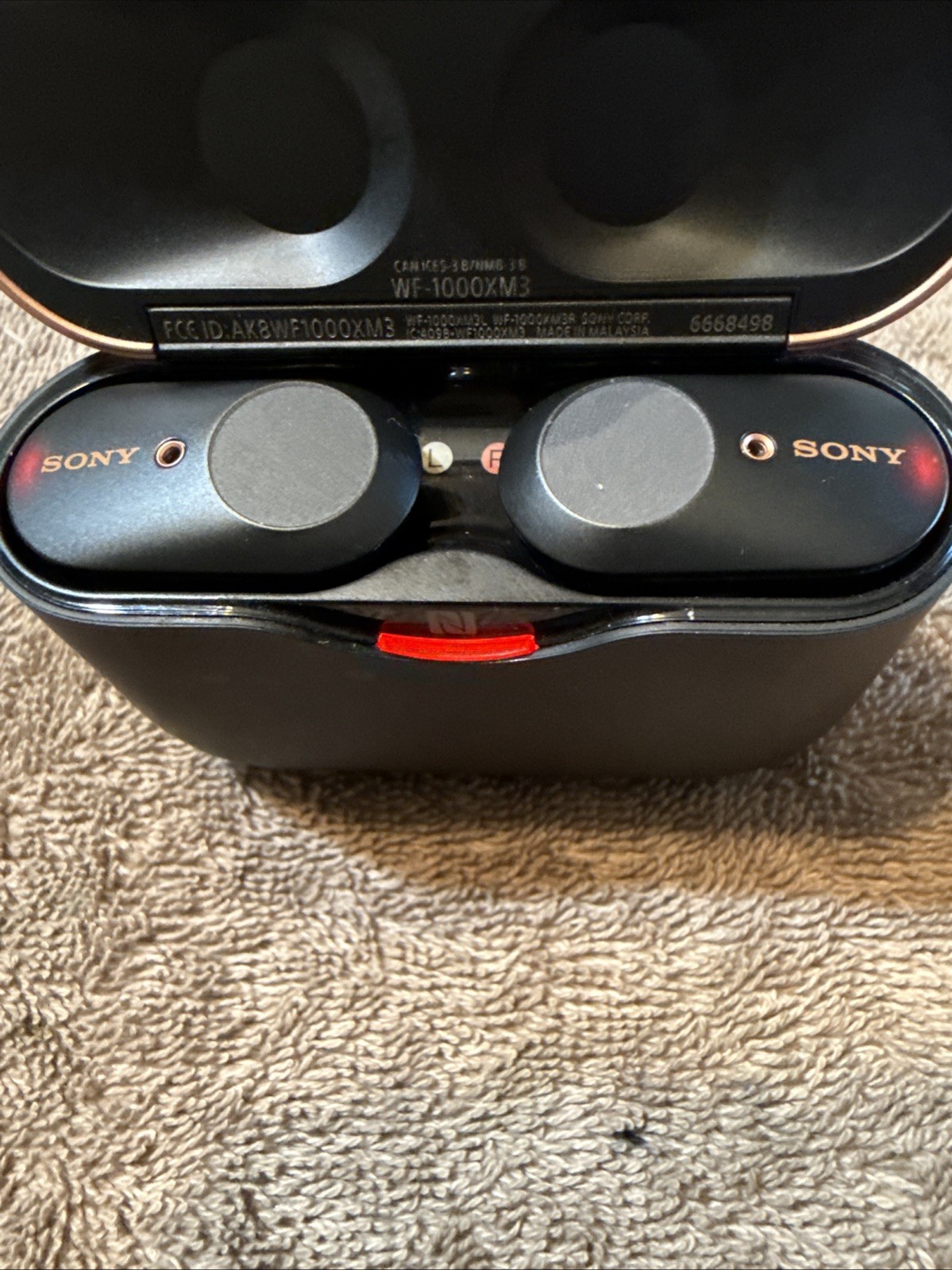 Sony WF-1000XM3 Wireless Active Noise Canceling Earbuds Bkl/Bronze-TESTED&WORKS