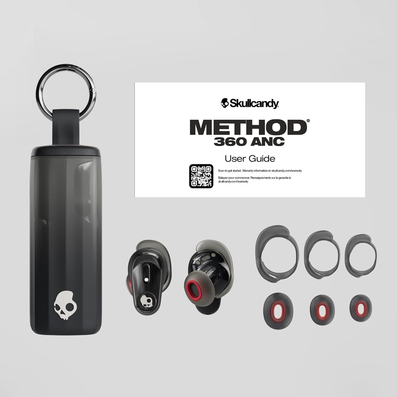 Skullcandy Method 360 ANC Wireless Earbuds, Sound by Bose Black