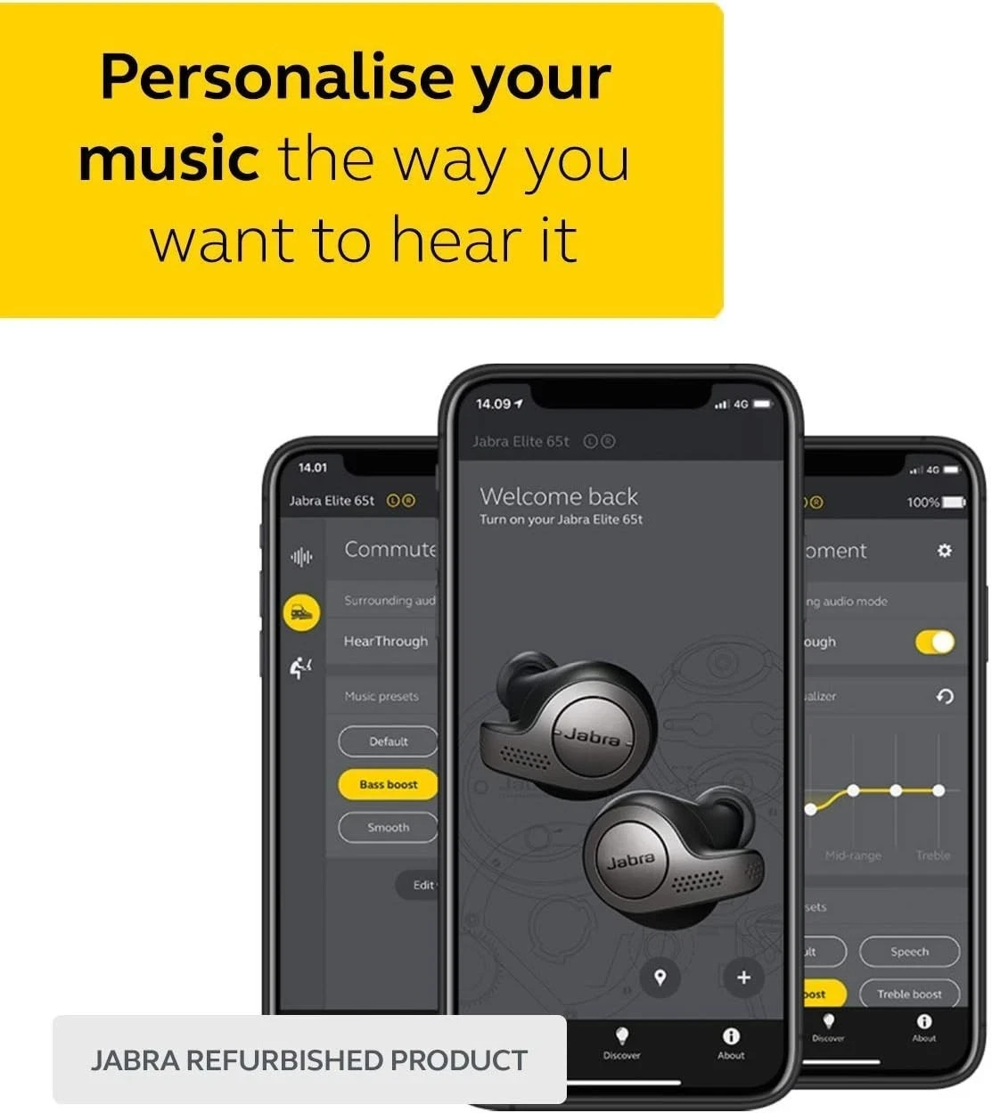 Jabra Elite 65t Black Bronze True Wireless Bluetooth Earbuds
