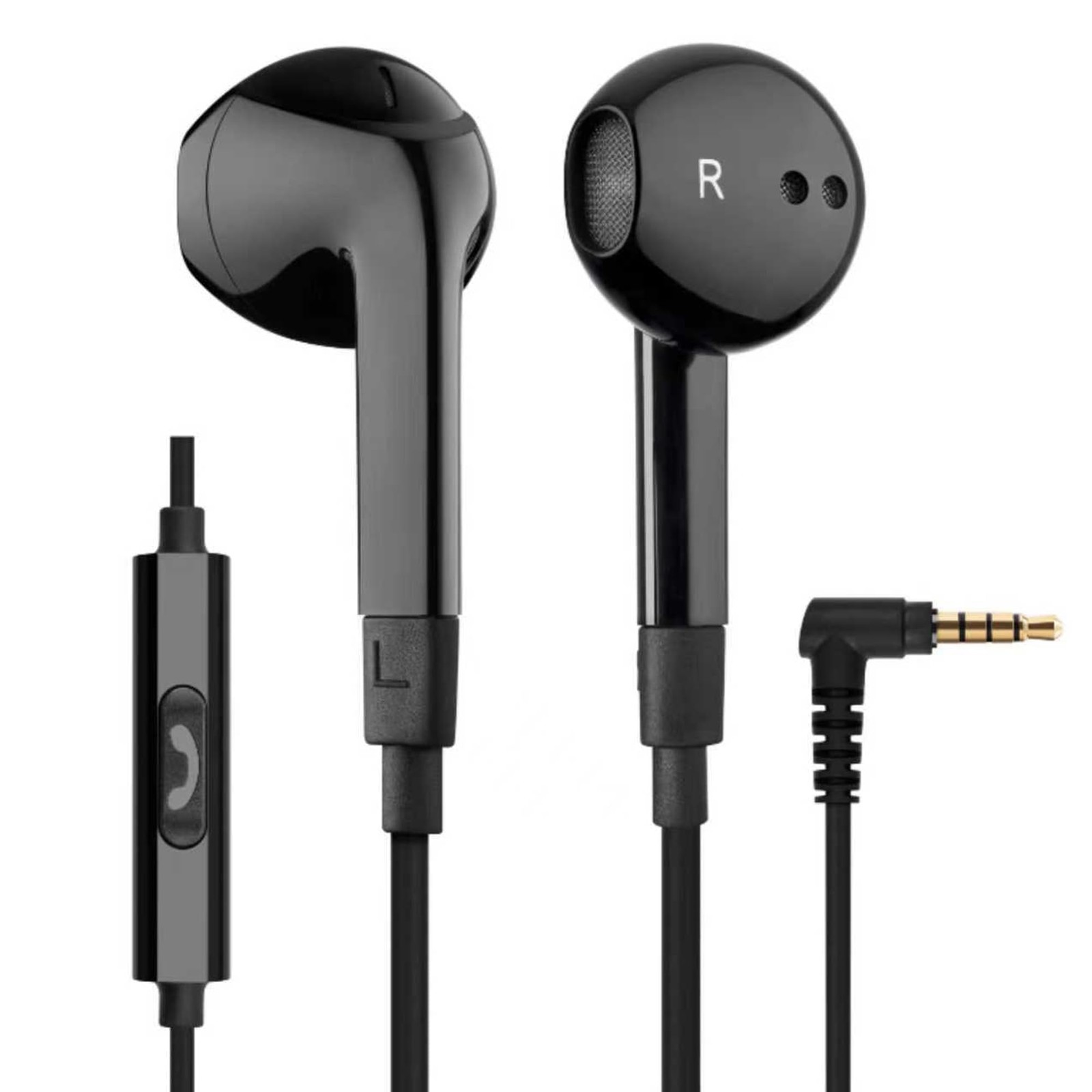 LUDOS FEROX Wired Earbuds in-Ear Headphones, 5 Year Warranty, 1 Pack, Black
