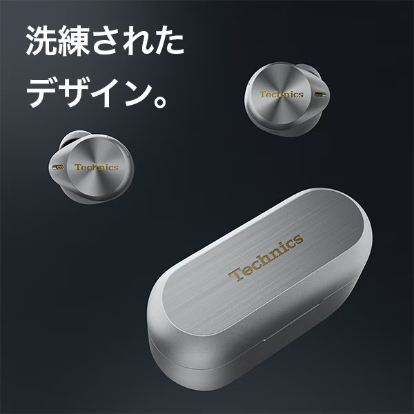 Technics EAH-AZ80 Wireless Bluetooth Noise Cancelling Earphones Silver R87240174