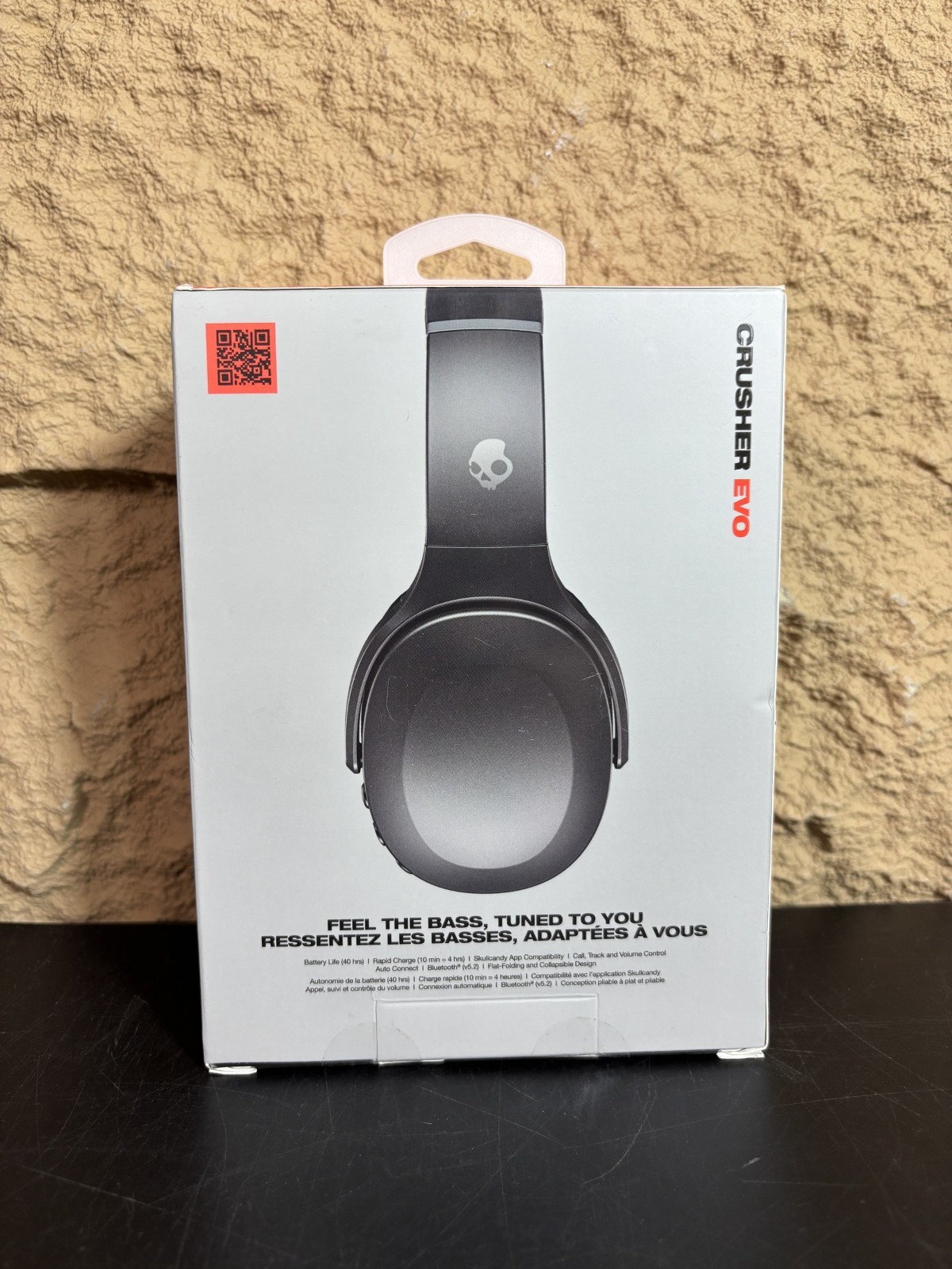 Skullcandy Crusher Evo Wireless Headphones S6EVWT True Black Bluetooth 5.2 40h