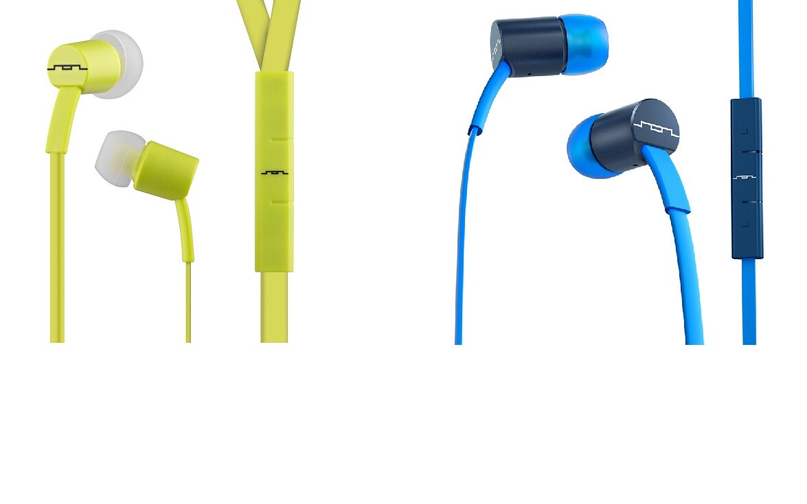 Sol Republic Headphones Jax In-Ear 1112-30 Lemon Lime or Blue NIP