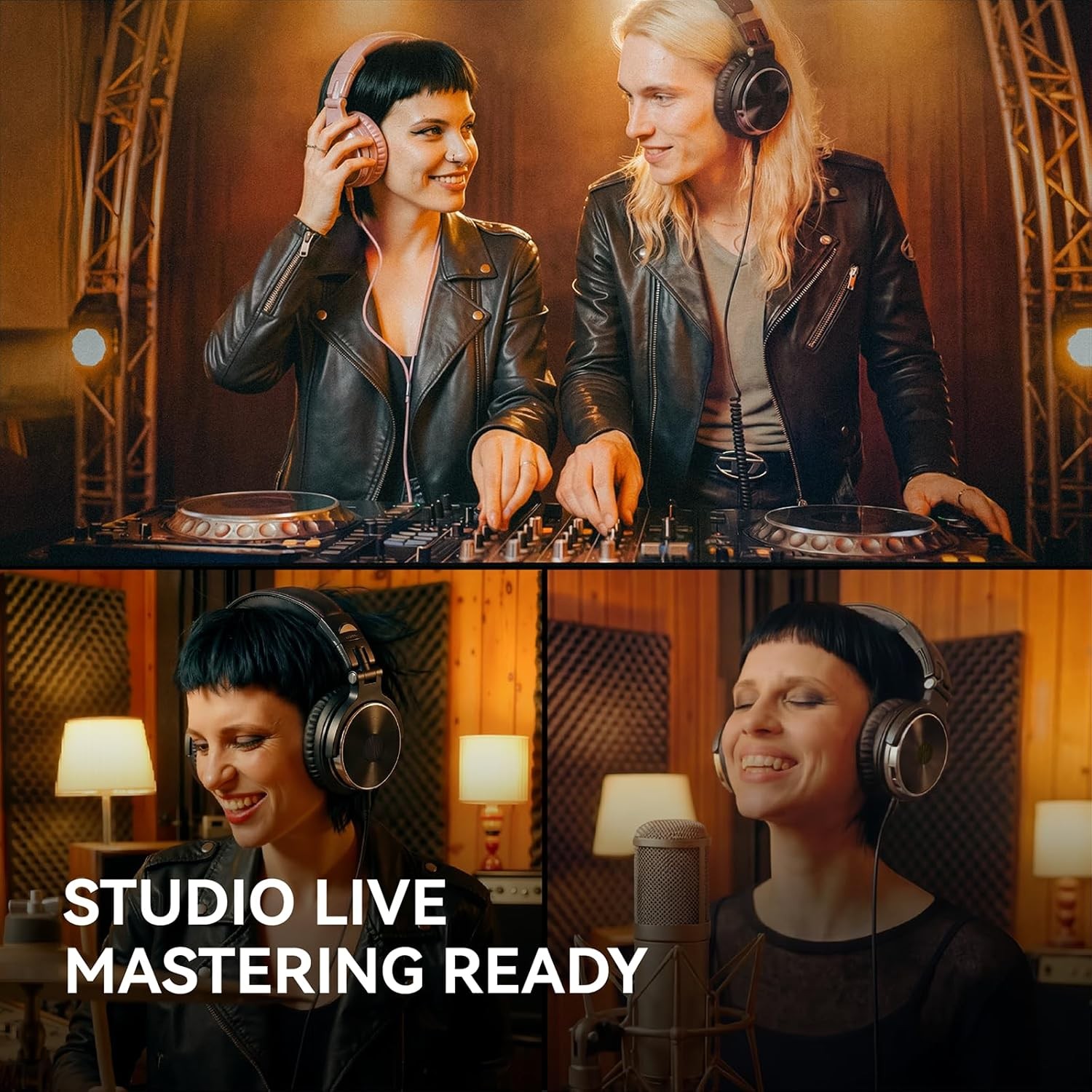 Wired over Ear Headphones Hi-Res Studio Monitor & Mixing DJ Stereo Headsets with