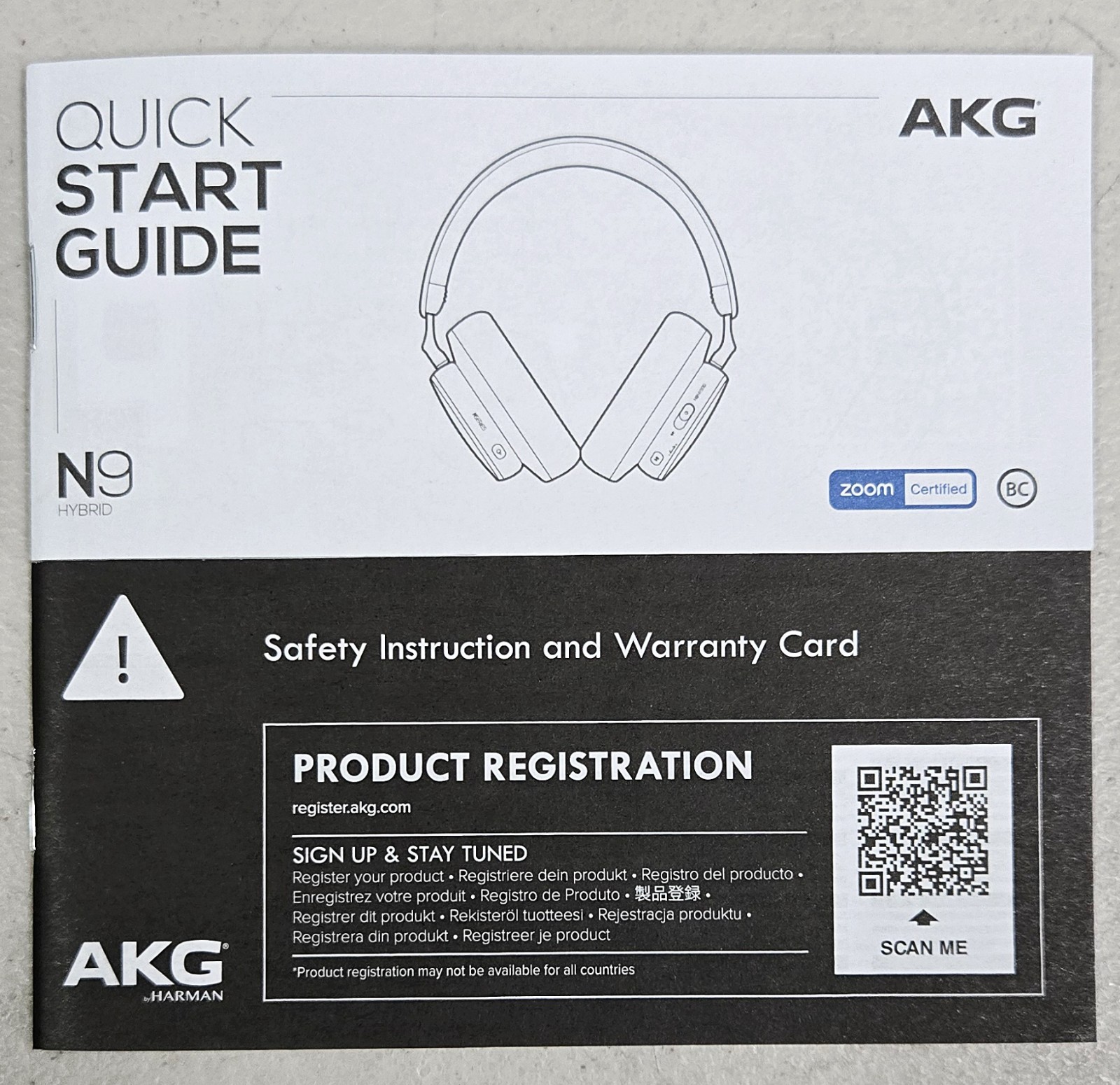 AKG N9 Hybrid Wireless Headphones – Hi-Res Audio + ANC
