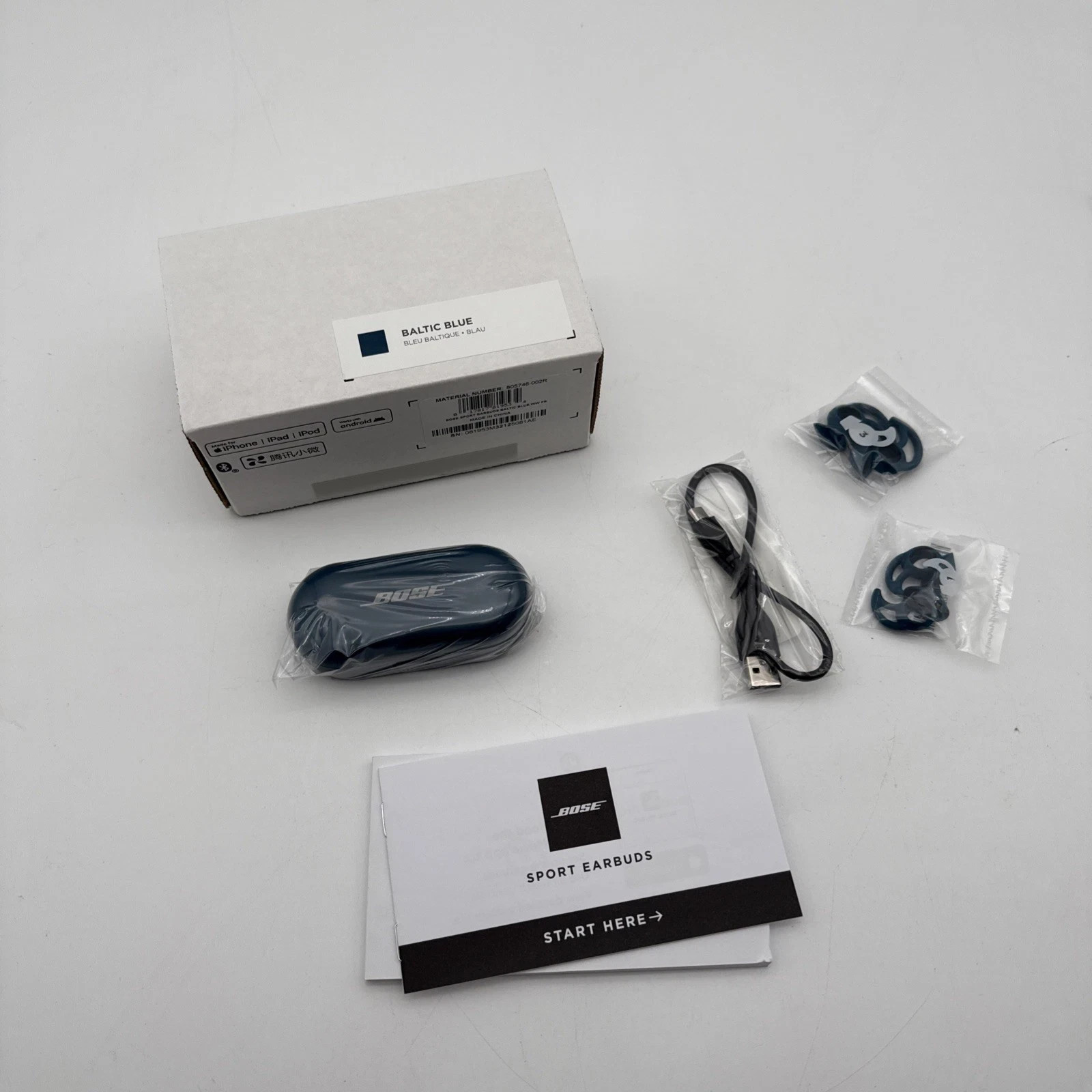Bose Sport Earbuds Wireless Bluetooth InEar Headphones Music Gym Workout Running