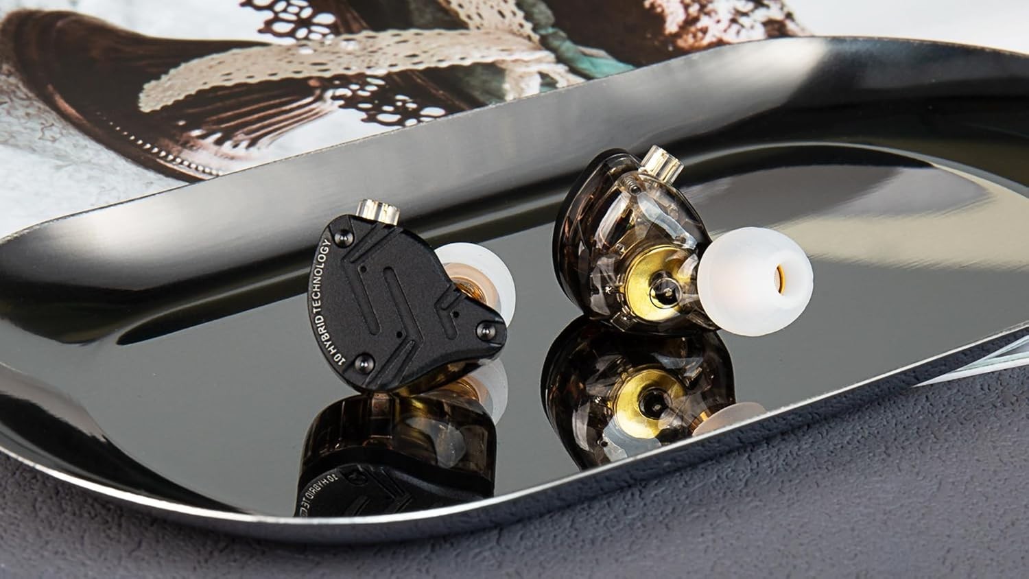 Lightweight KZ ZS10 Pro X Earphones with 10mm Dynamic Driver & Silver Cable