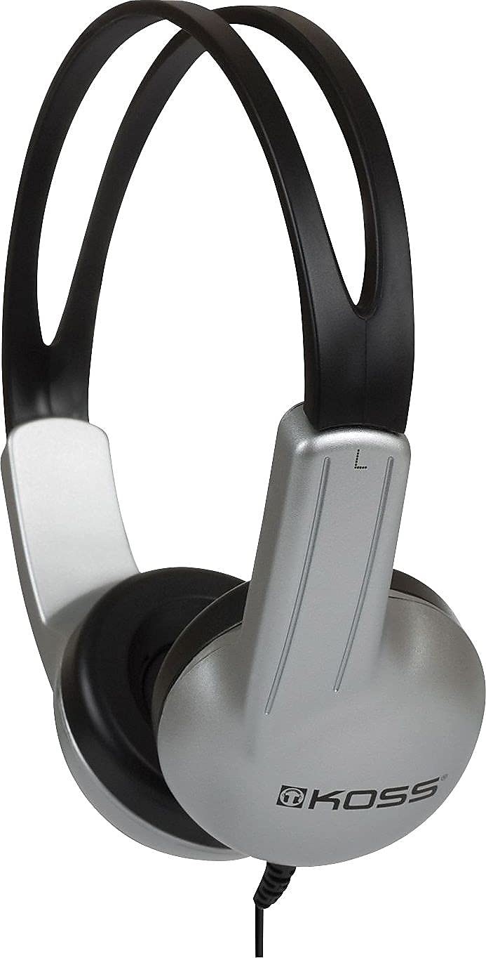 Silver Over Ear Headphones Wired Binaural 100Hz to 20kHz Sensitivity 98dB